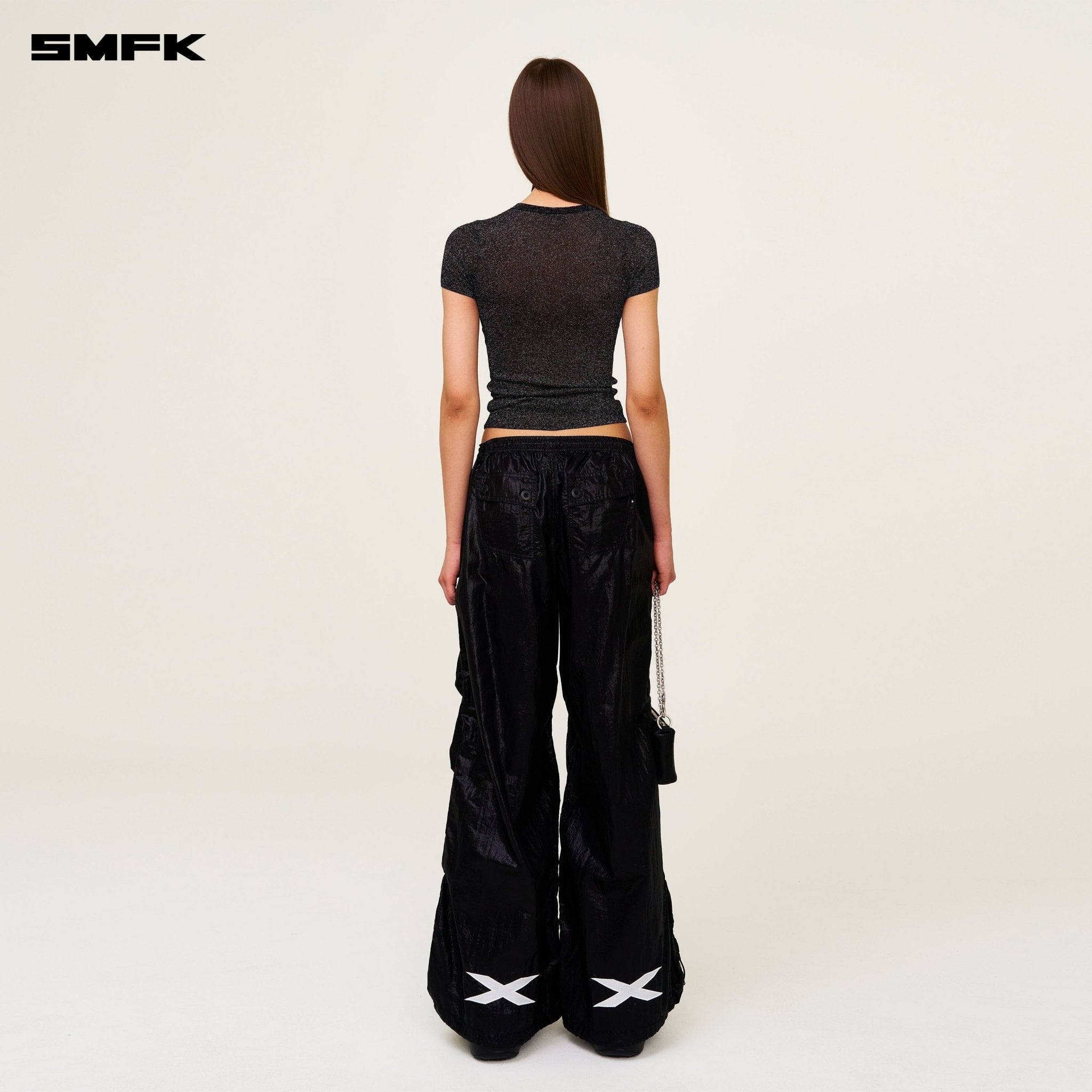 SMFK Future Nebula Knitting Tee In Black | MADAX