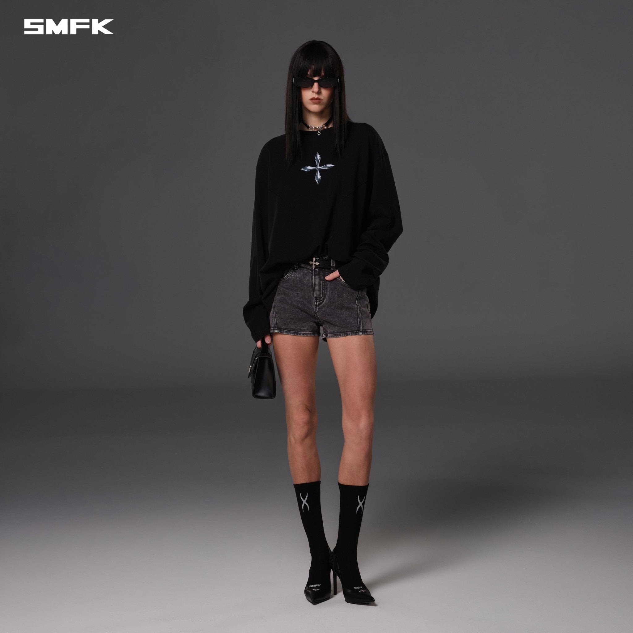 SMFK Future Reflection Pullover In Wild Black | MADAX