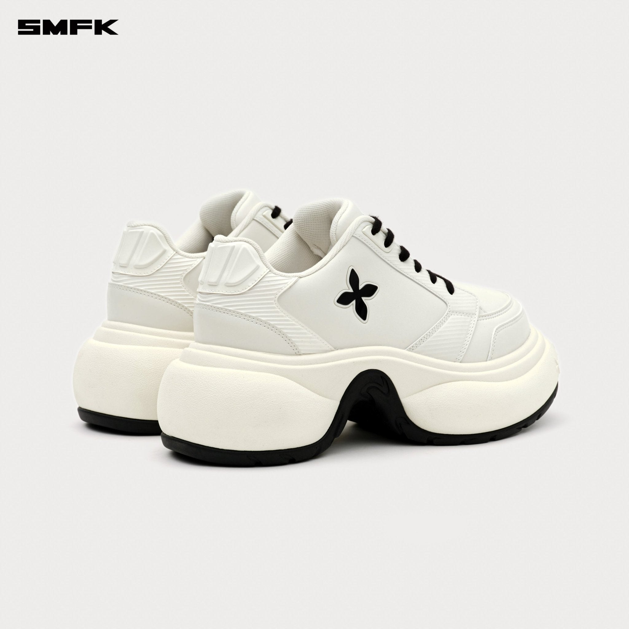 SMFK Future Ripple High - Heeled Skater Shoes In White | MADAX