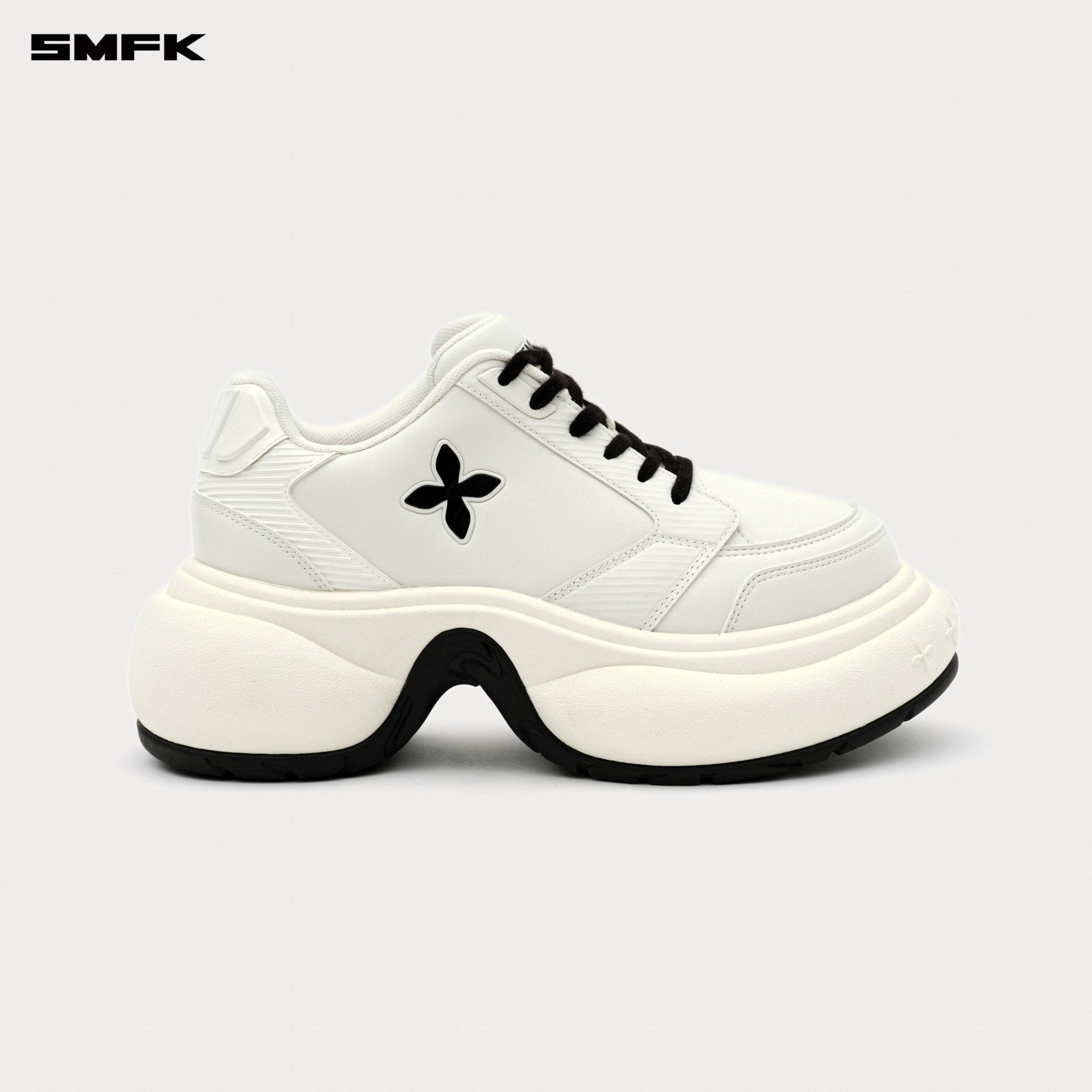 SMFK Future Ripple High - Heeled Skater Shoes In White | MADAX