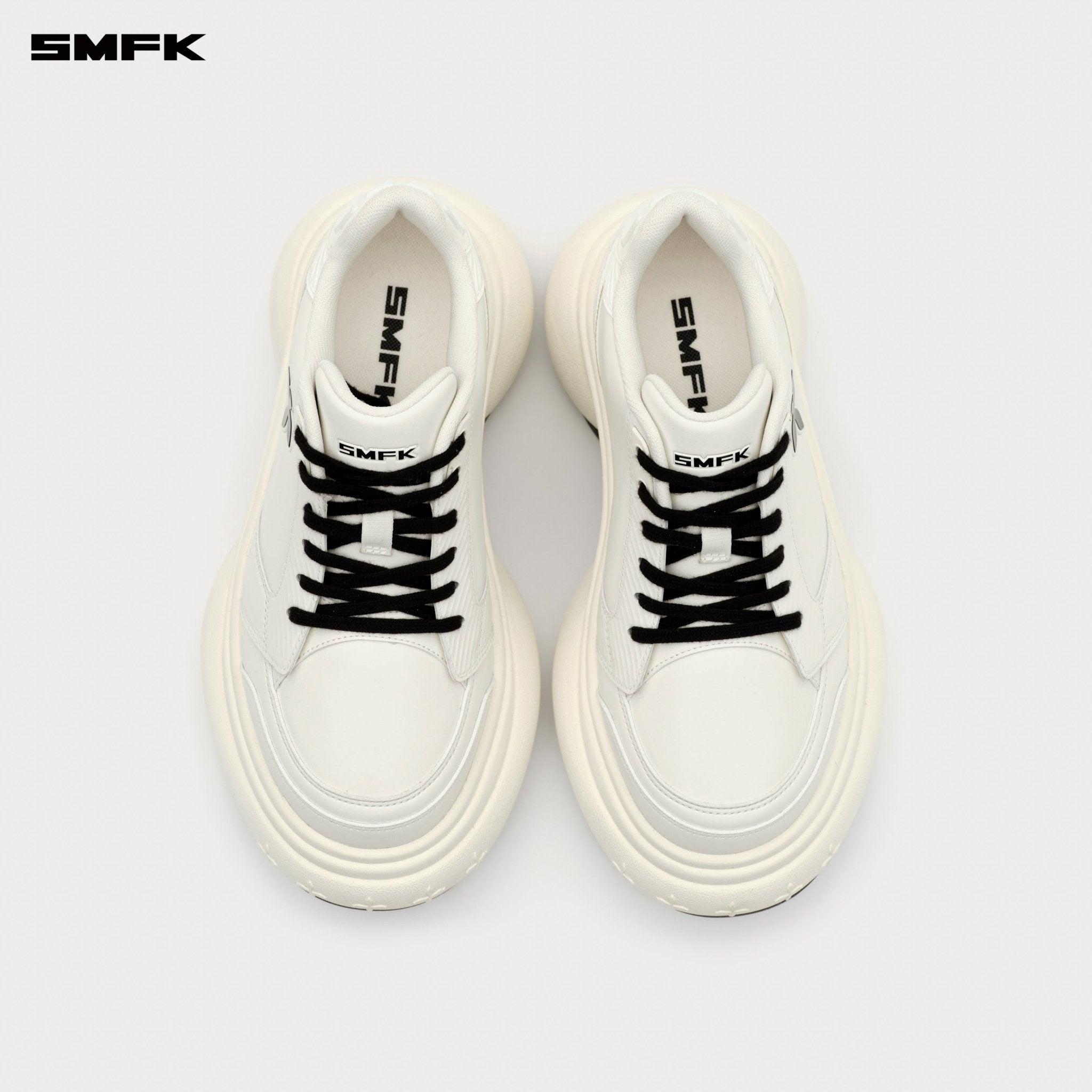 SMFK Future Ripple High - Heeled Skater Shoes In White | MADAX
