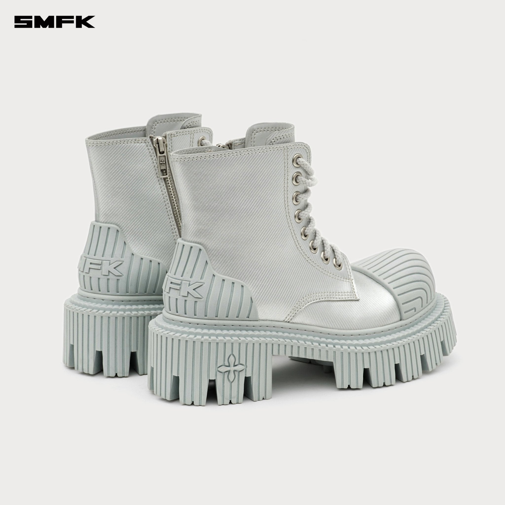 SMFK Future Ripple Motorcycle Boots In Silver | MADAX