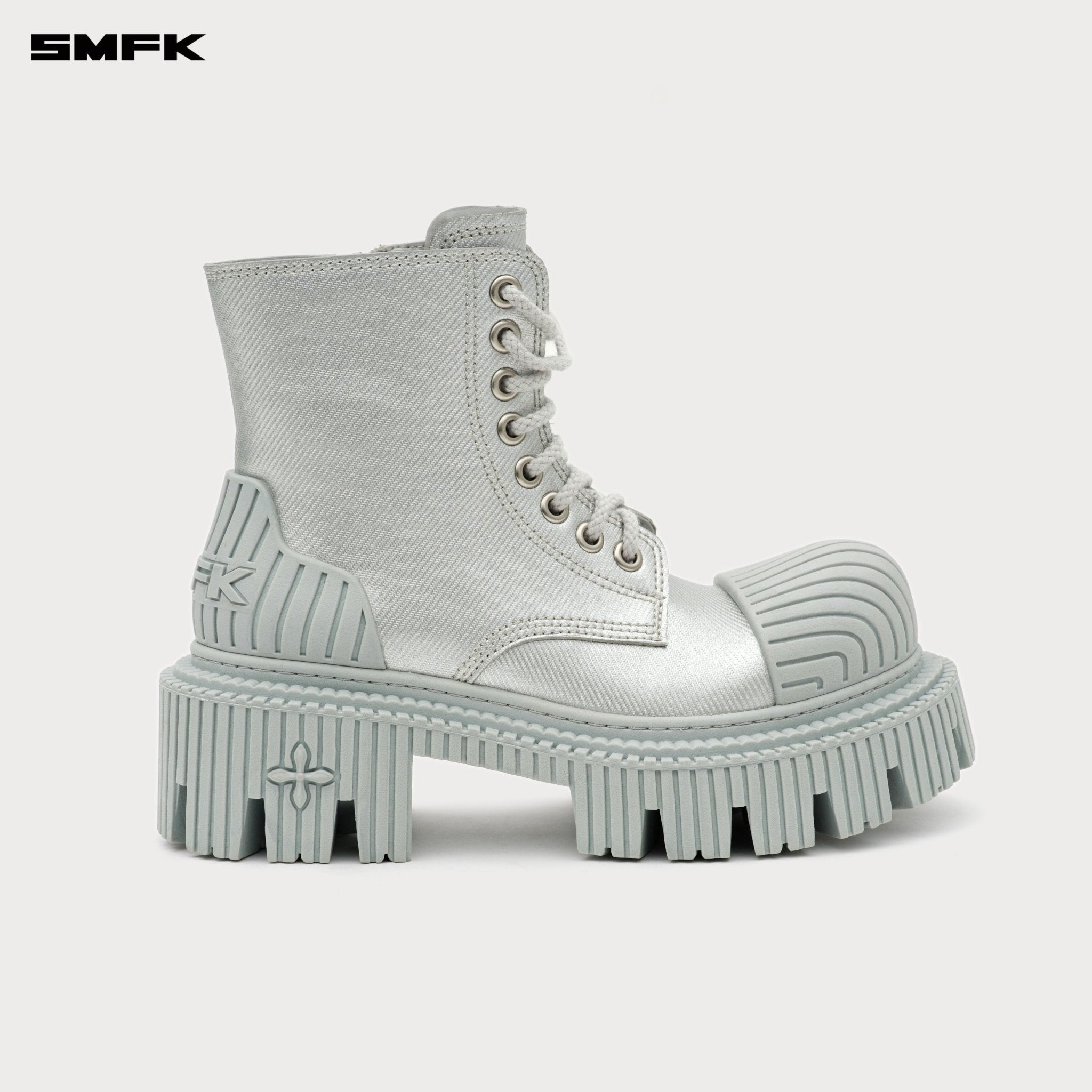 SMFK Future Ripple Motorcycle Boots In Silver | MADAX