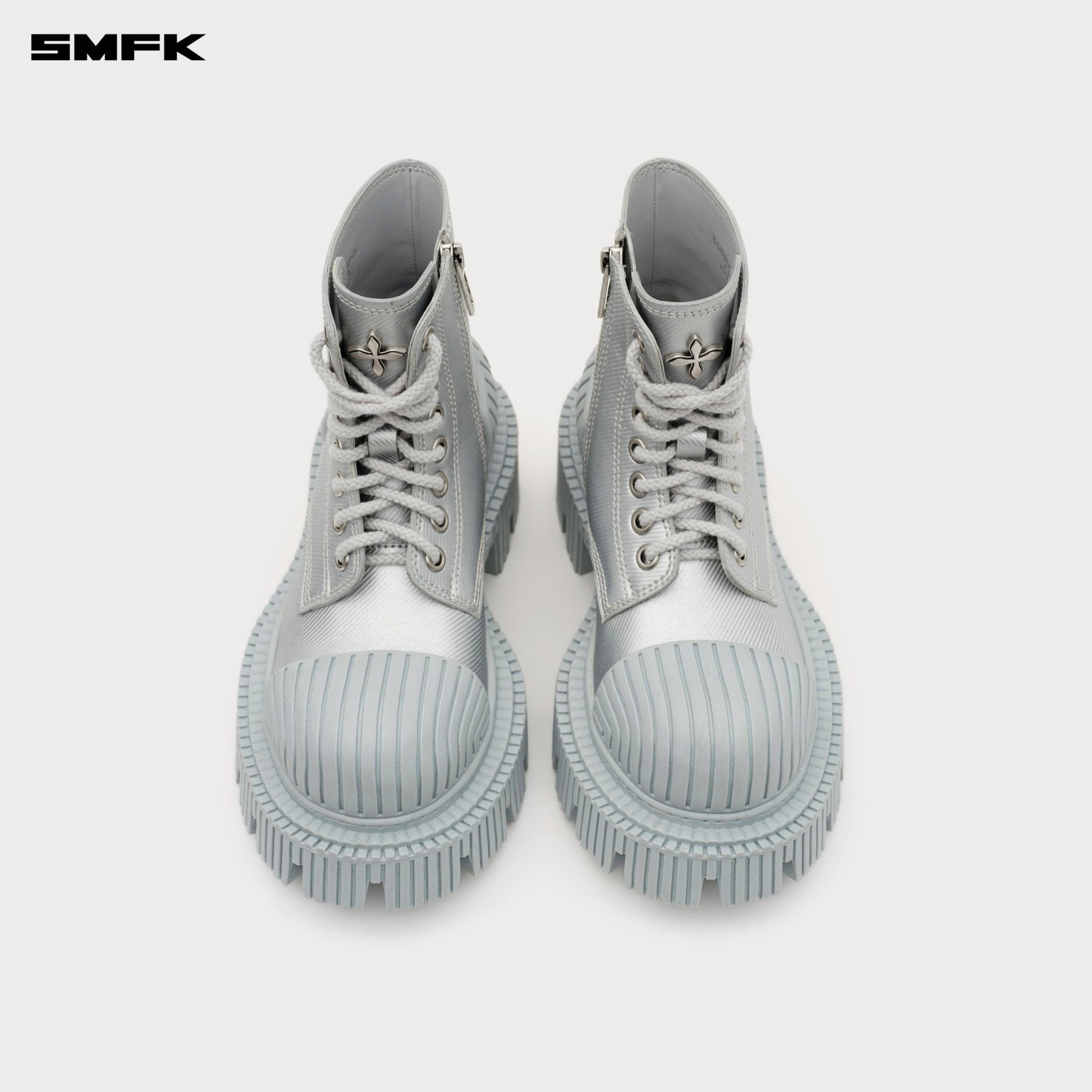 SMFK Future Ripple Motorcycle Boots In Silver | MADAX