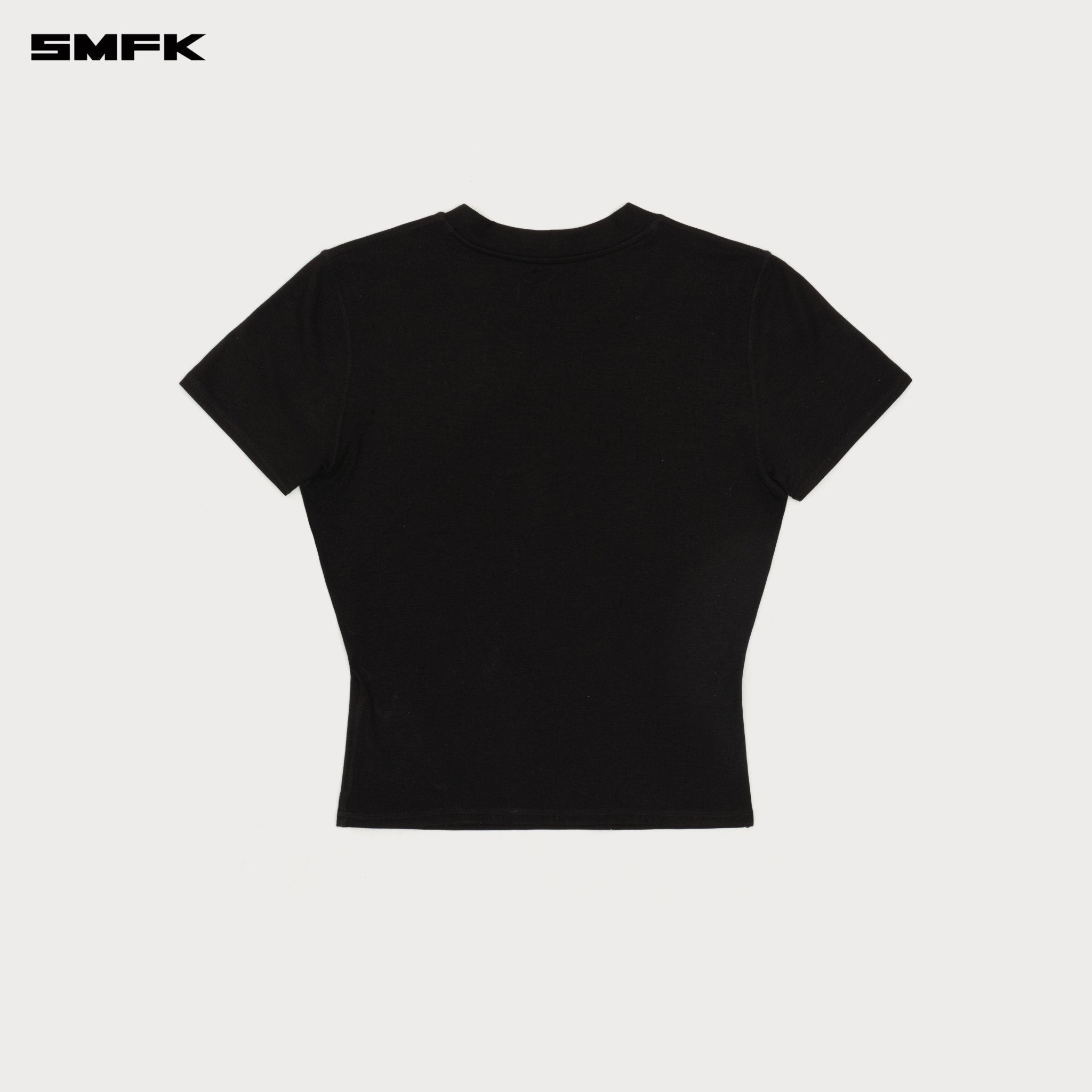 SMFK Future SMFK Ripple Waist Sports TEE In Black | MADAX