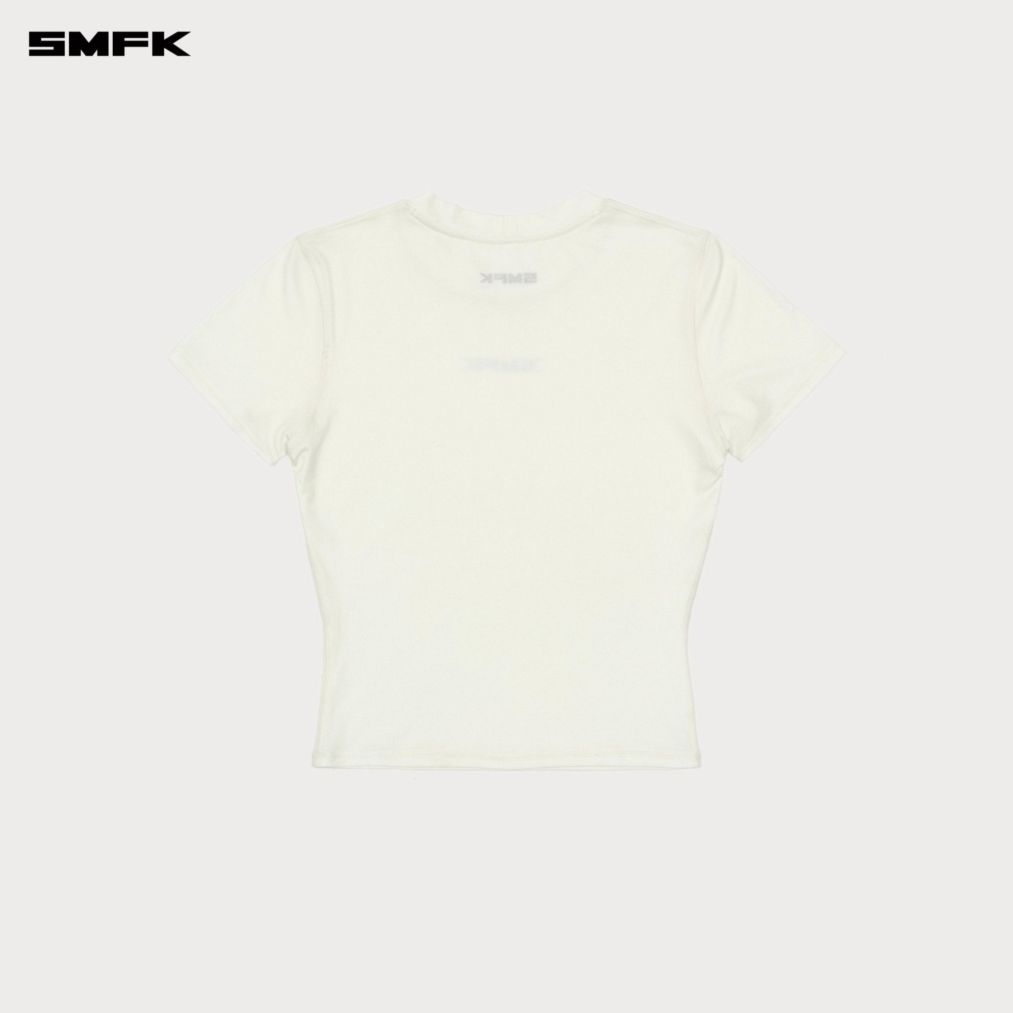 SMFK Future SMFK Ripple Waist Sports Tee In White | MADAX