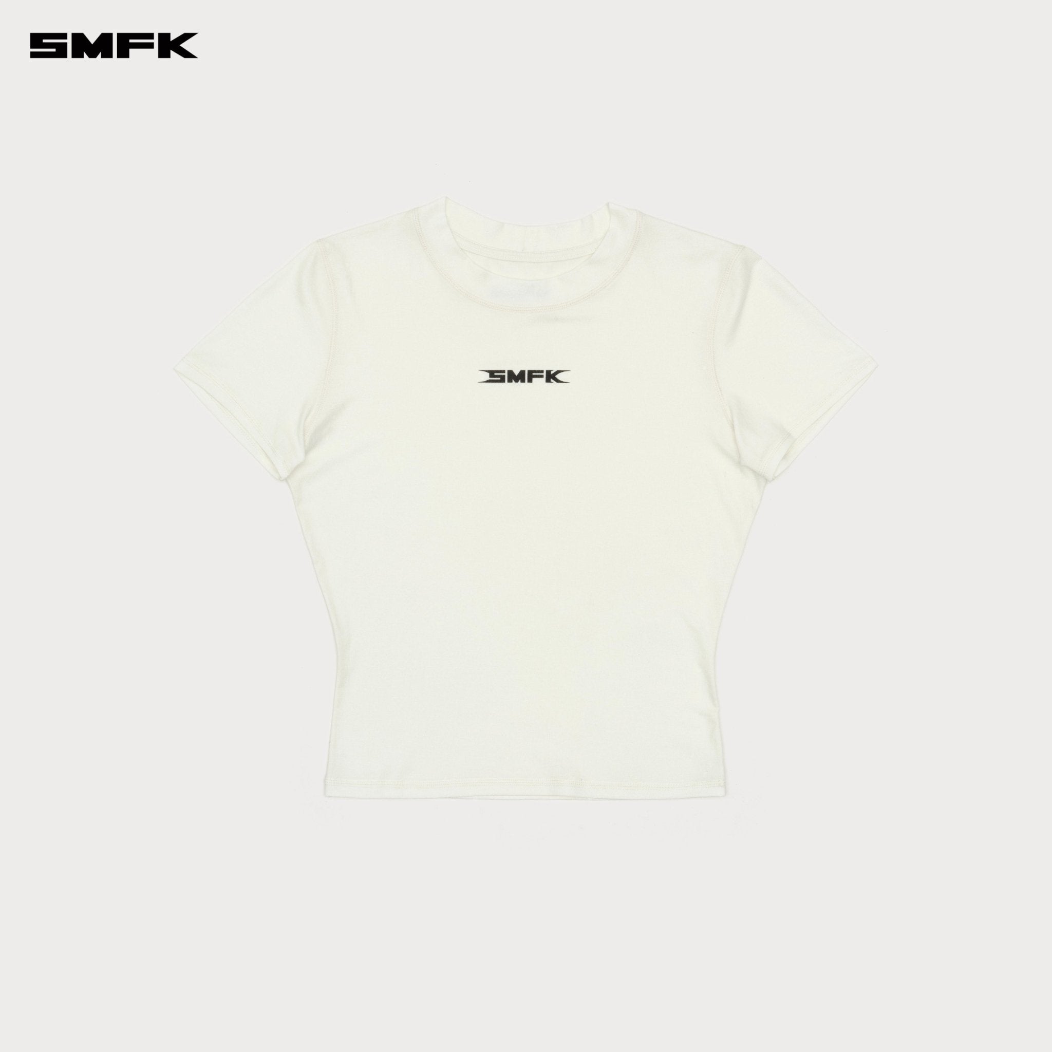 SMFK Future SMFK Ripple Waist Sports Tee In White | MADAX