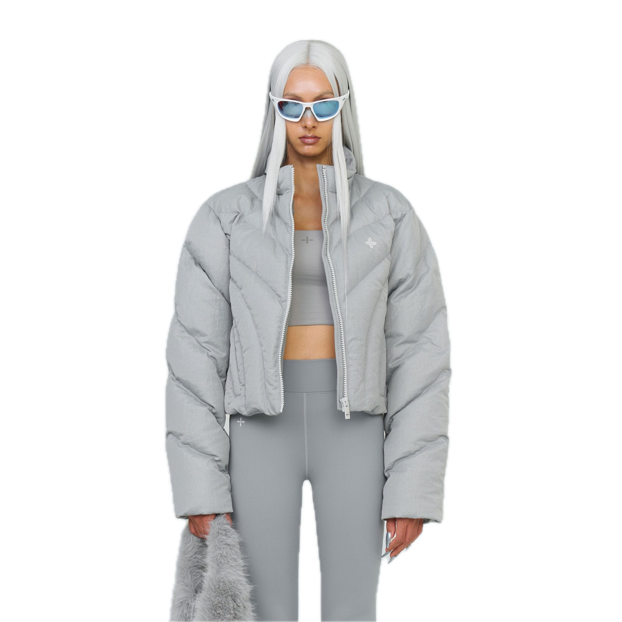 SMFK FUTURE Storm Down Puff Jacket In Gray | MADAX