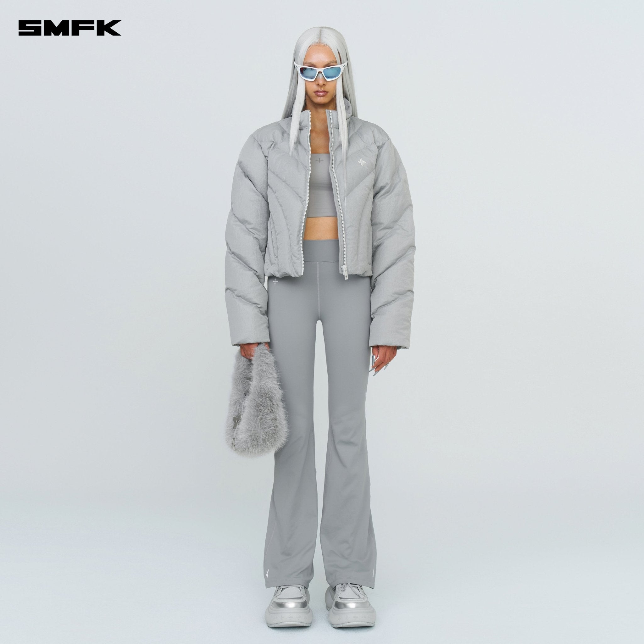 SMFK FUTURE Storm Down Puff Jacket In Gray | MADAX