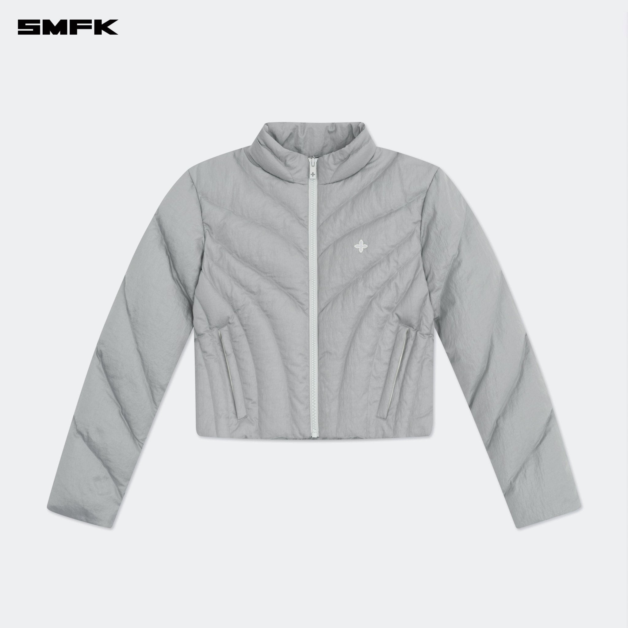 SMFK FUTURE Storm Down Puff Jacket In Gray | MADAX