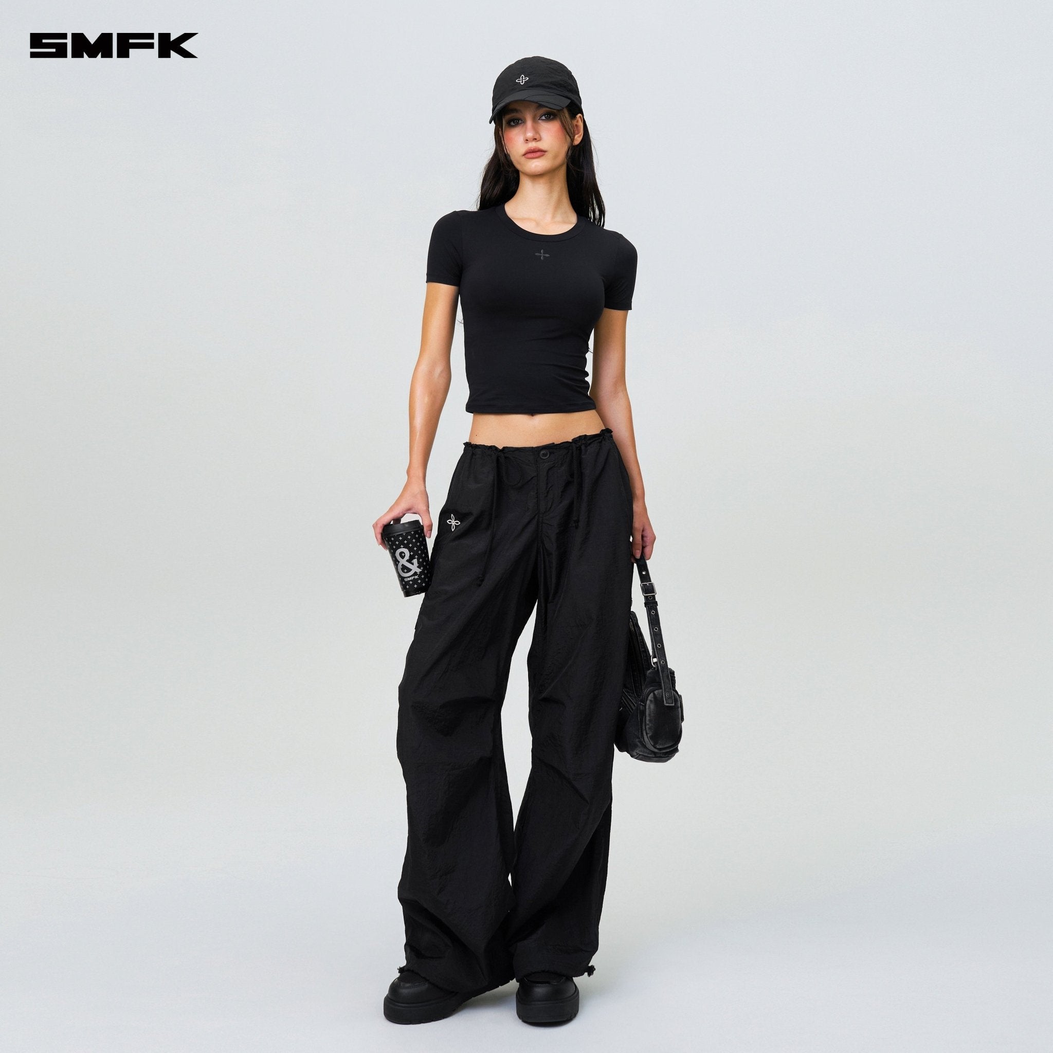 SMFK FUTURE Storm Hunting Loose Paratrooper Pants Black | MADAX