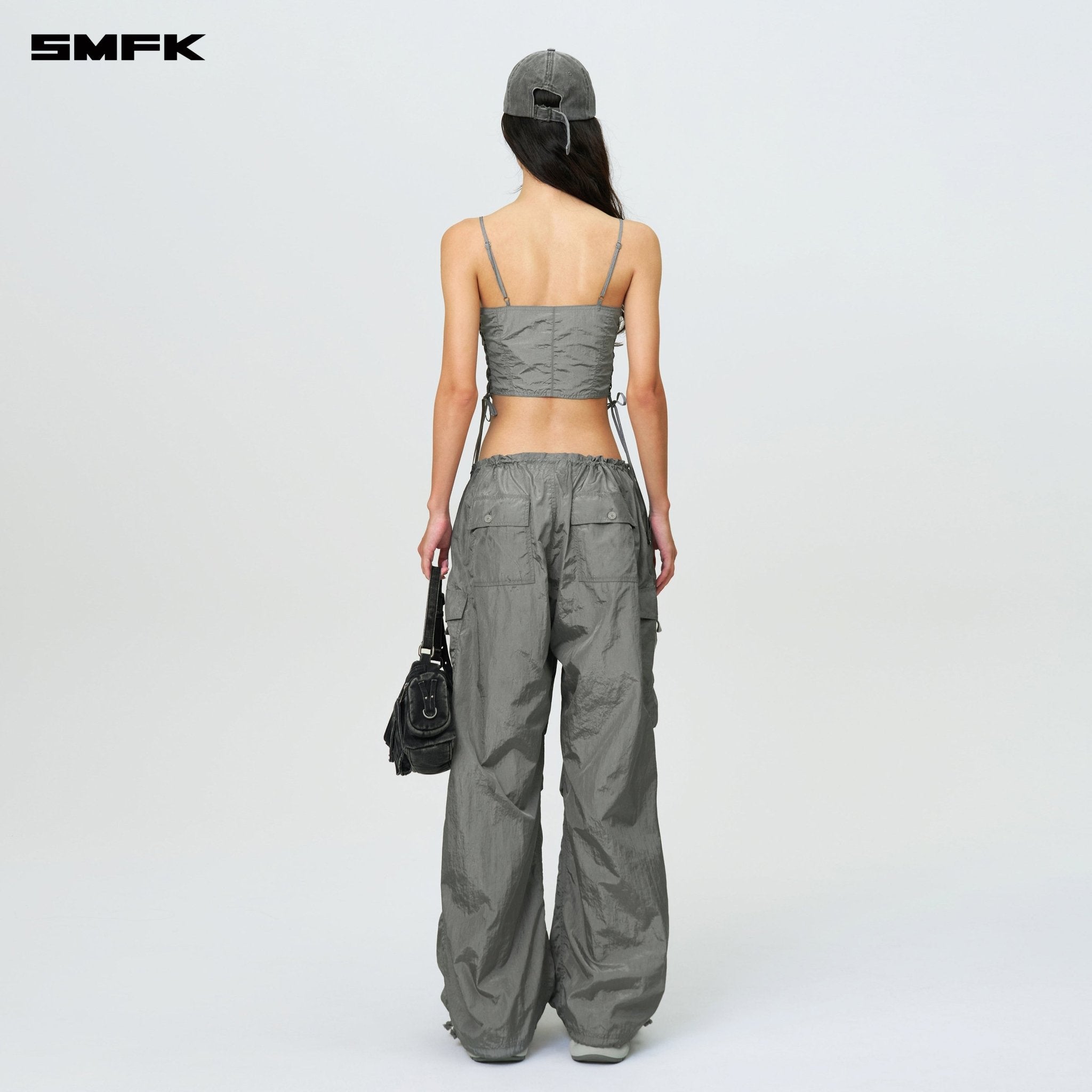 SMFK FUTURE Storm Hunting Loose Paratrooper Pants Dark Gray | MADAX