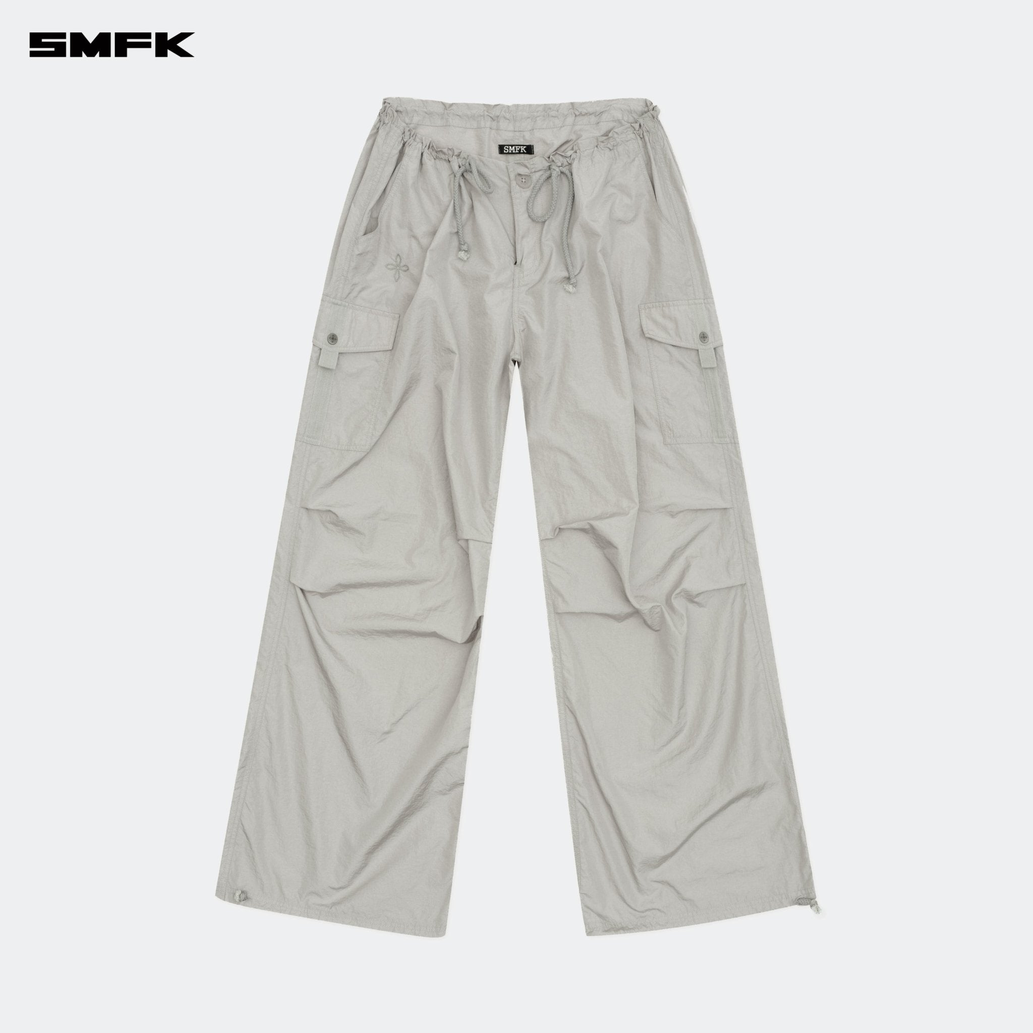 SMFK FUTURE Storm Hunting Loose Paratrooper Pants Silver | MADAX