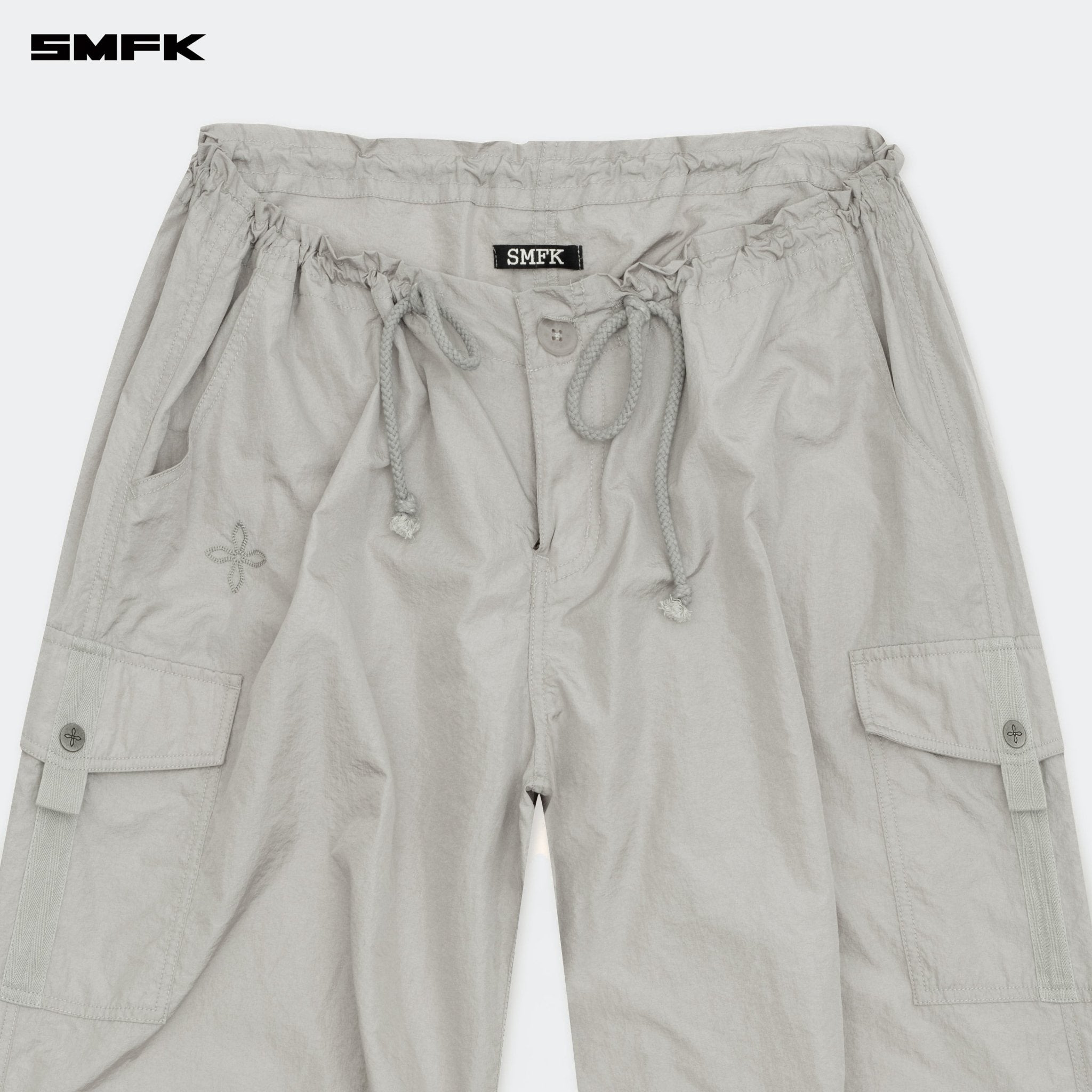 SMFK FUTURE Storm Hunting Loose Paratrooper Pants Silver | MADAX