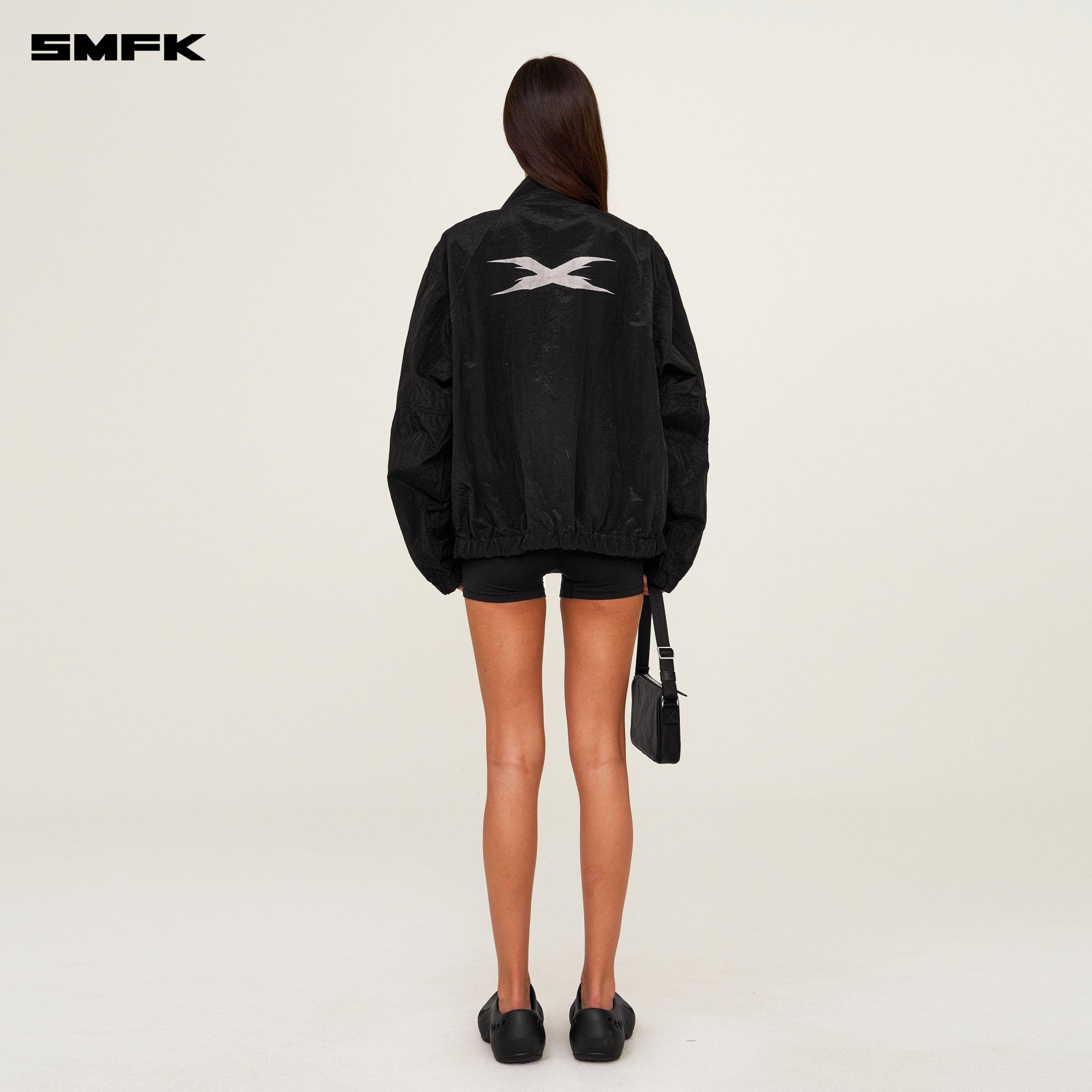 SMFK Future Storm Interstellar Loose Sports Jacket In Black | MADAX