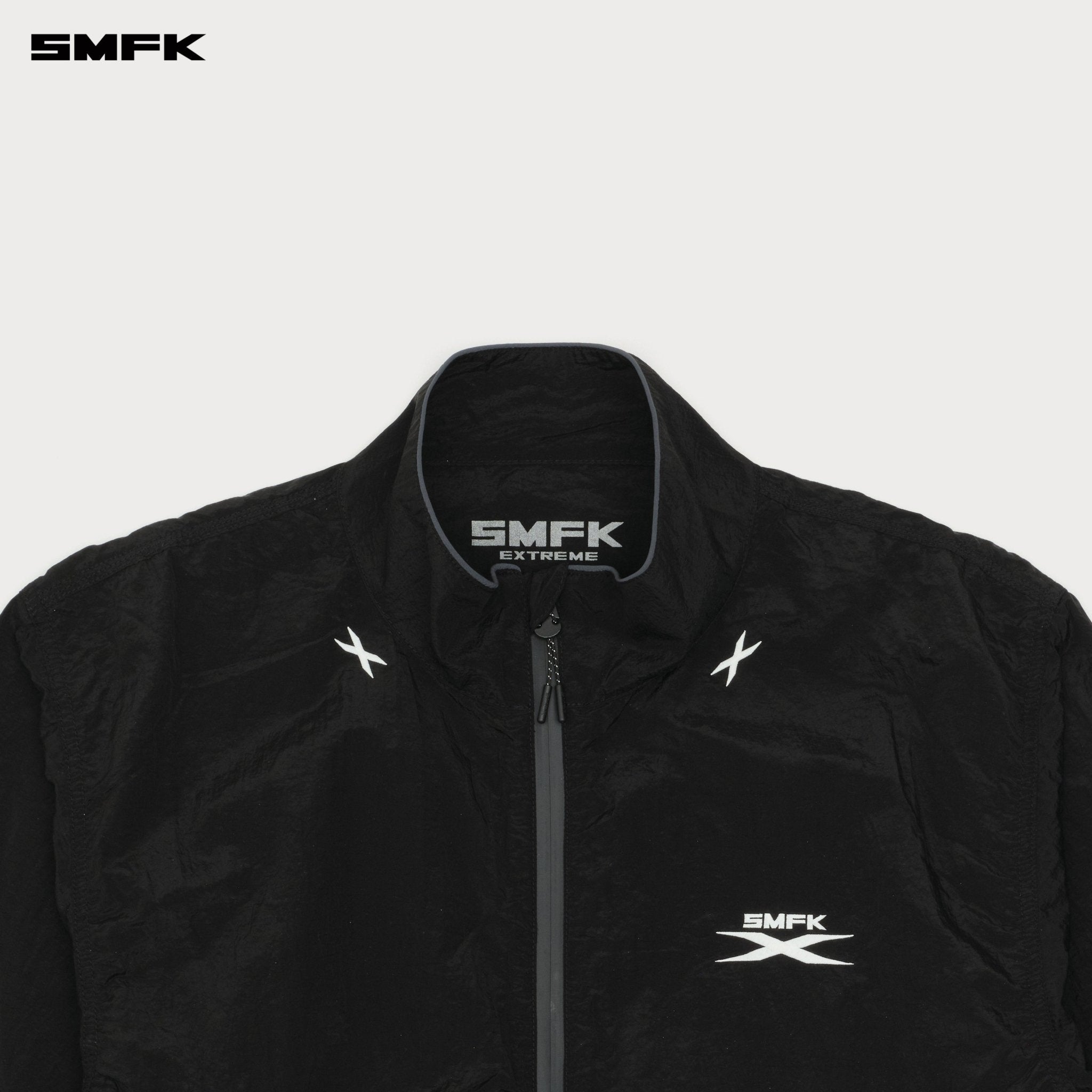 SMFK Future Storm Interstellar Loose Sports Jacket In Black | MADAX