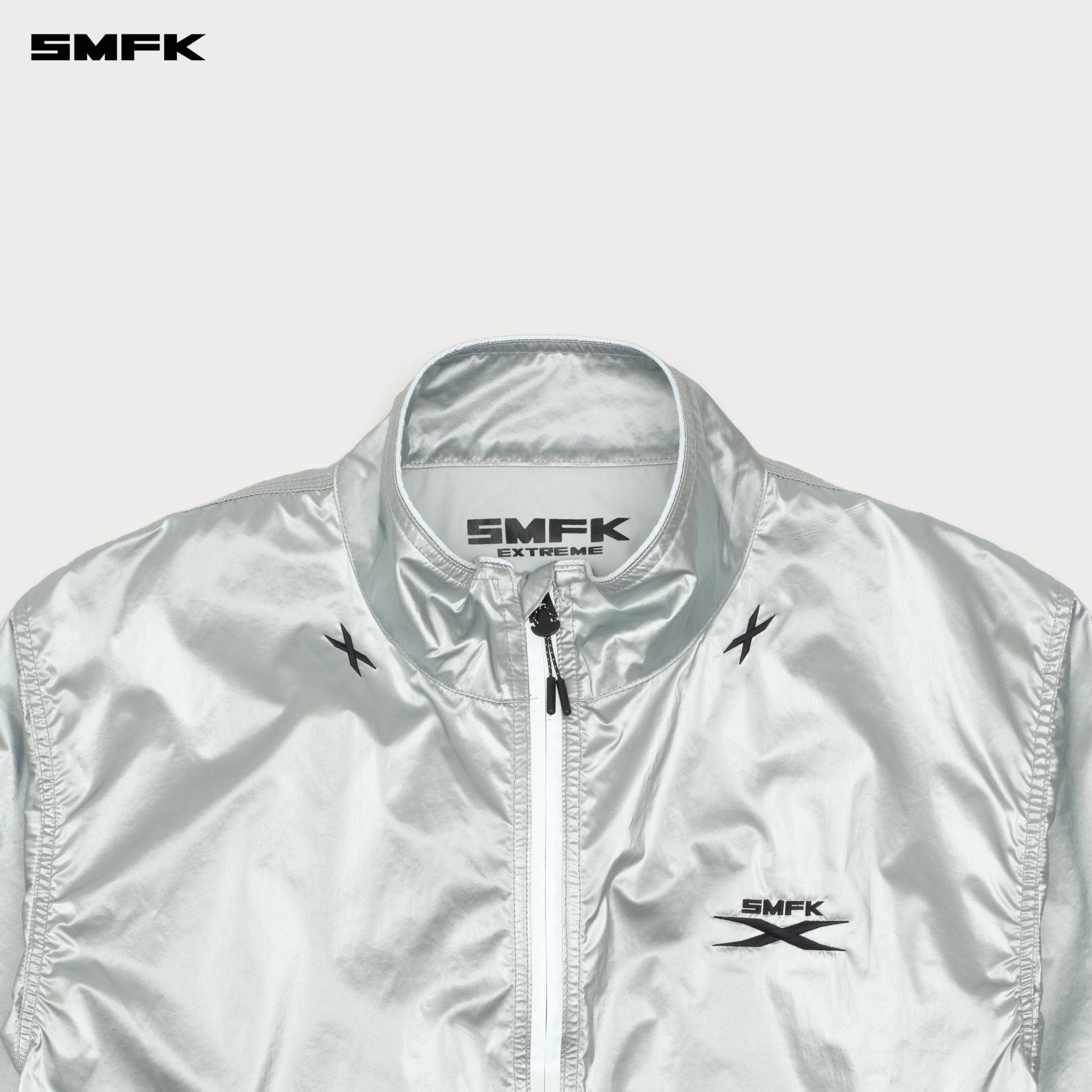 SMFK Future Storm Interstellar Loose Sports Jacket In Silver | MADAX