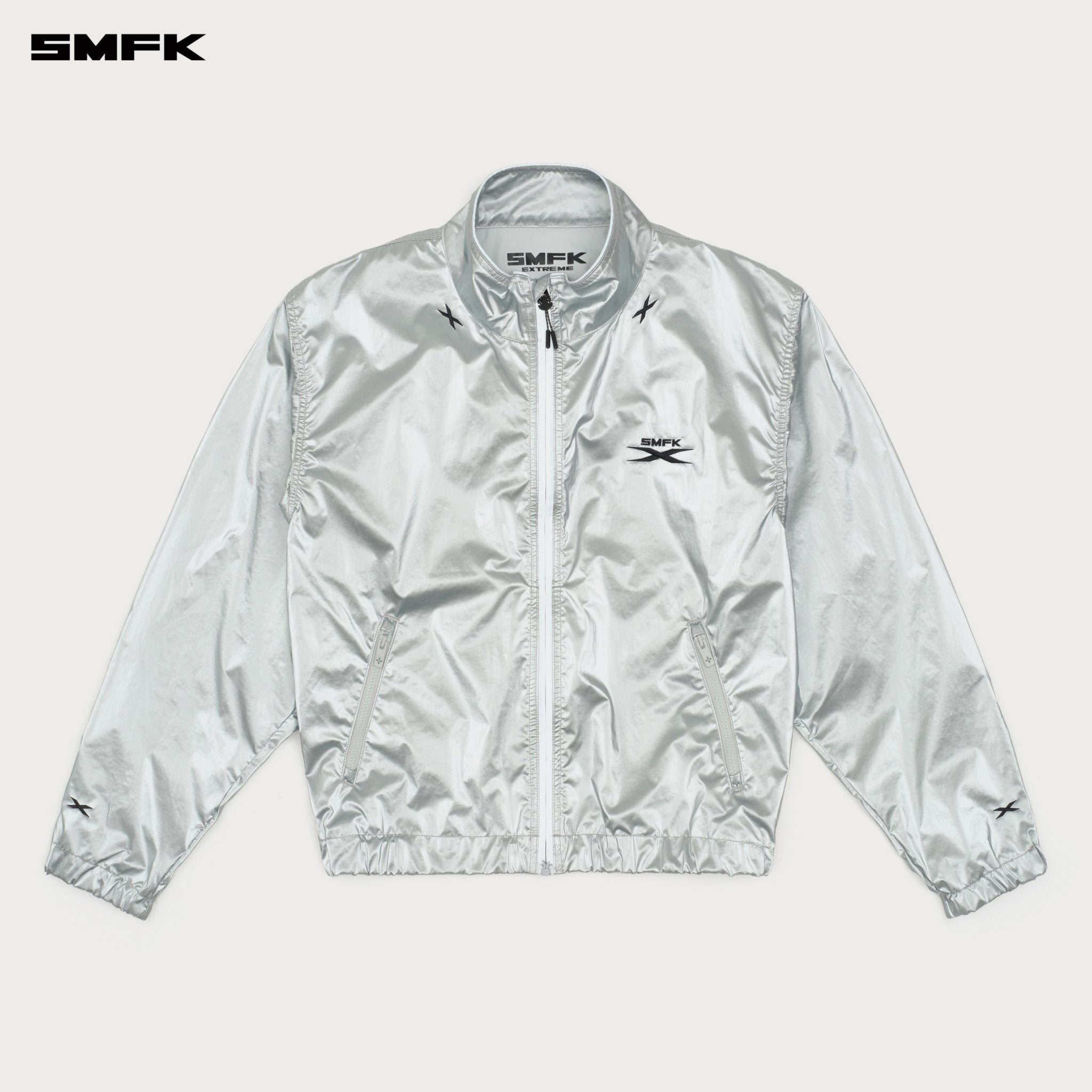 SMFK Future Storm Interstellar Loose Sports Jacket In Silver | MADAX