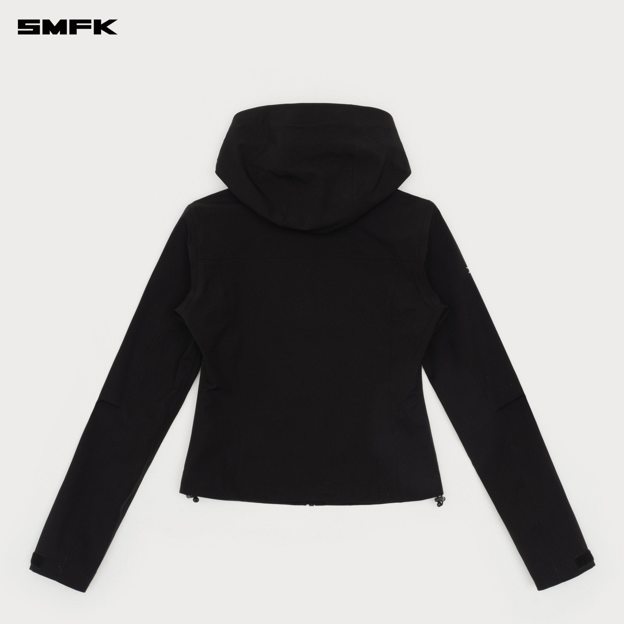 SMFK Future Storm Outdoor Wind - Proof Functional Slim Hoodie In Black | MADAX