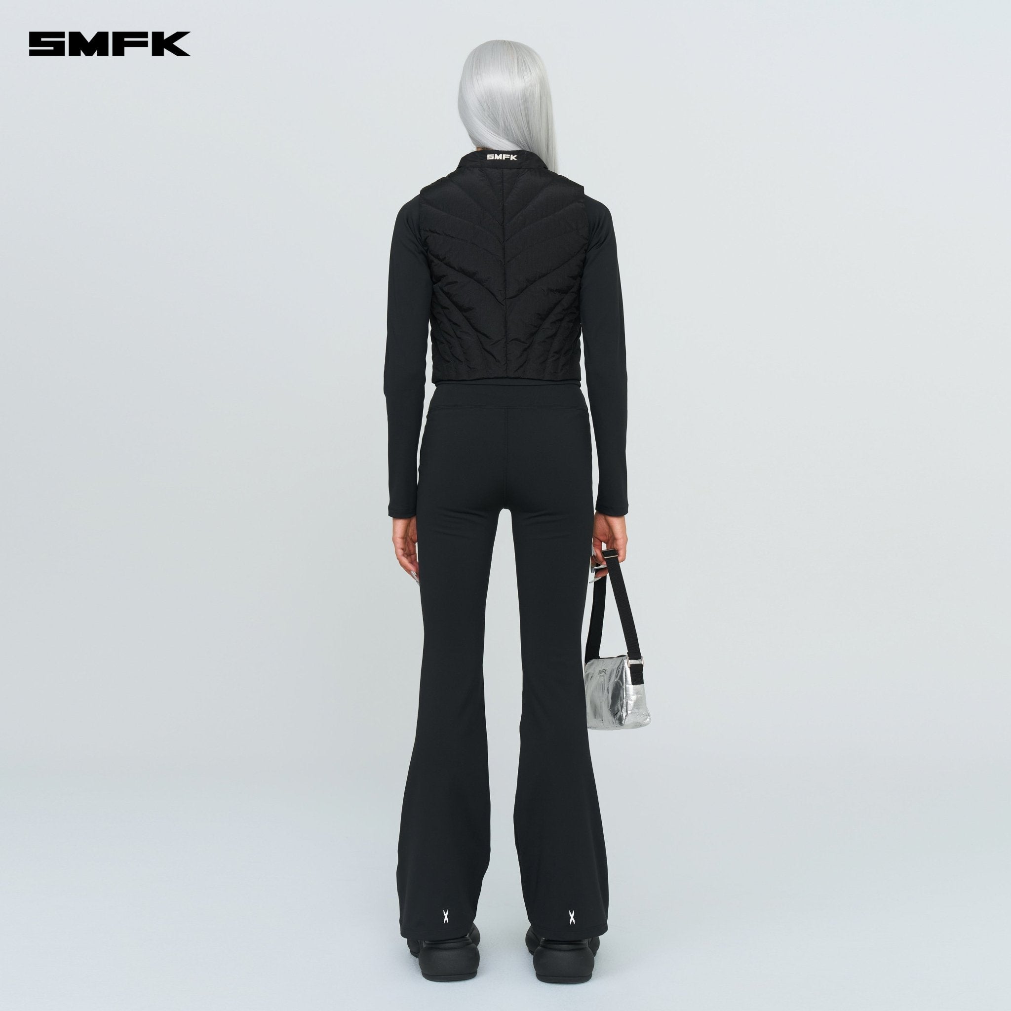 SMFK Future Storm Puff Vest Jacket Black | MADAX