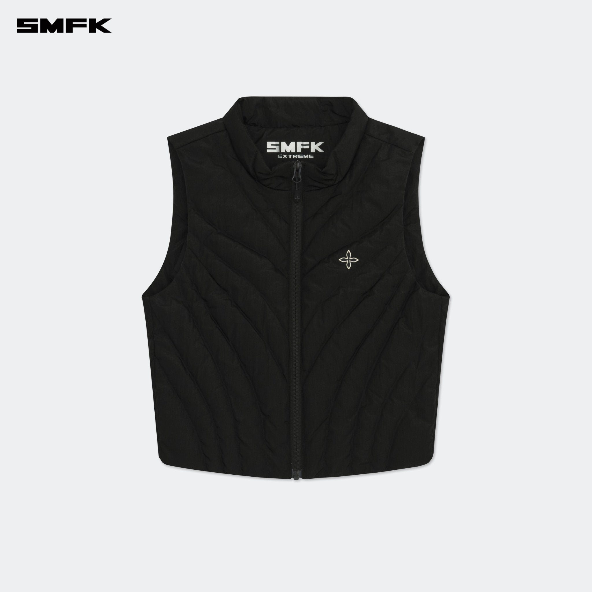 SMFK Future Storm Puff Vest Jacket Black | MADAX