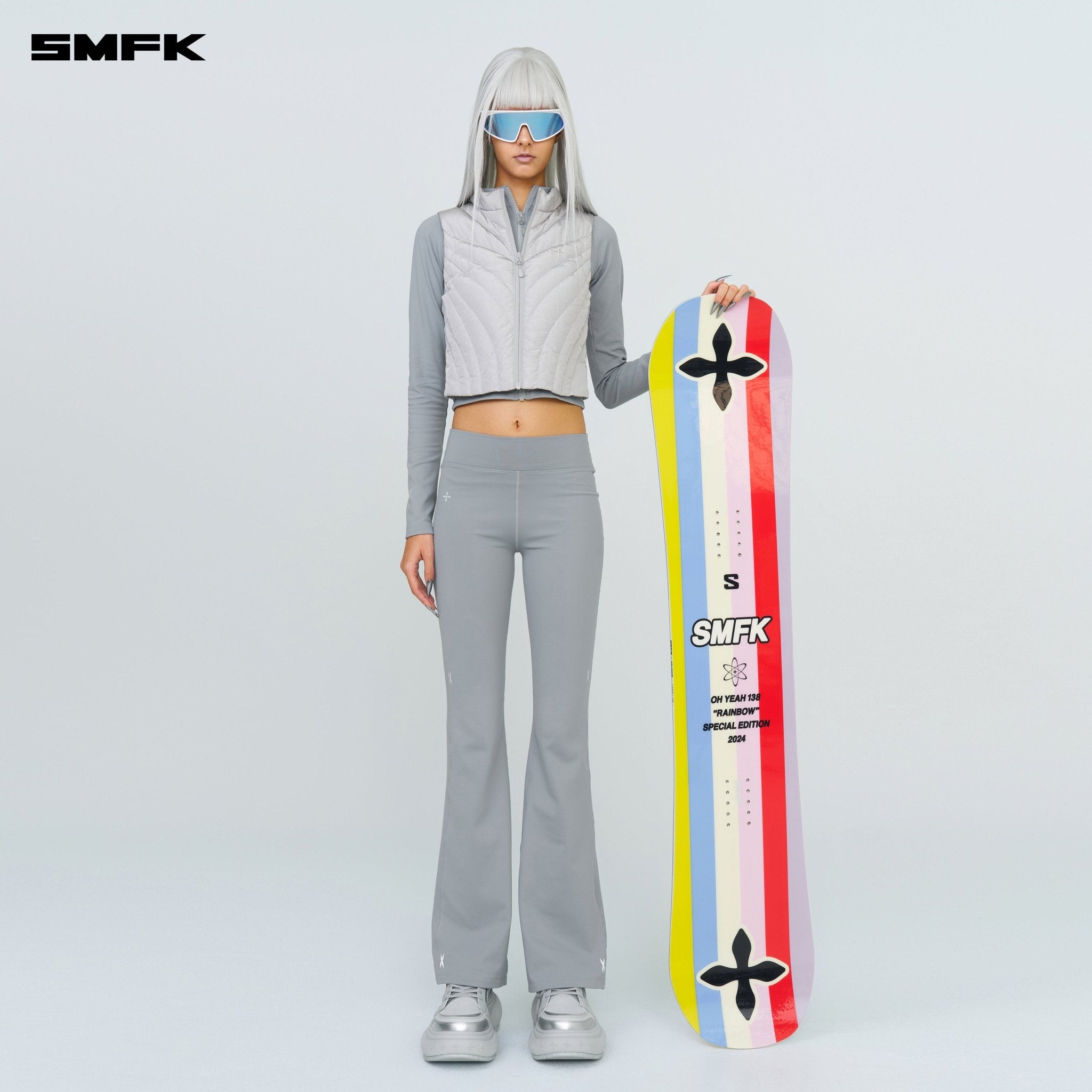 SMFK Future Storm Puff Vest Jacket Gray | MADAX