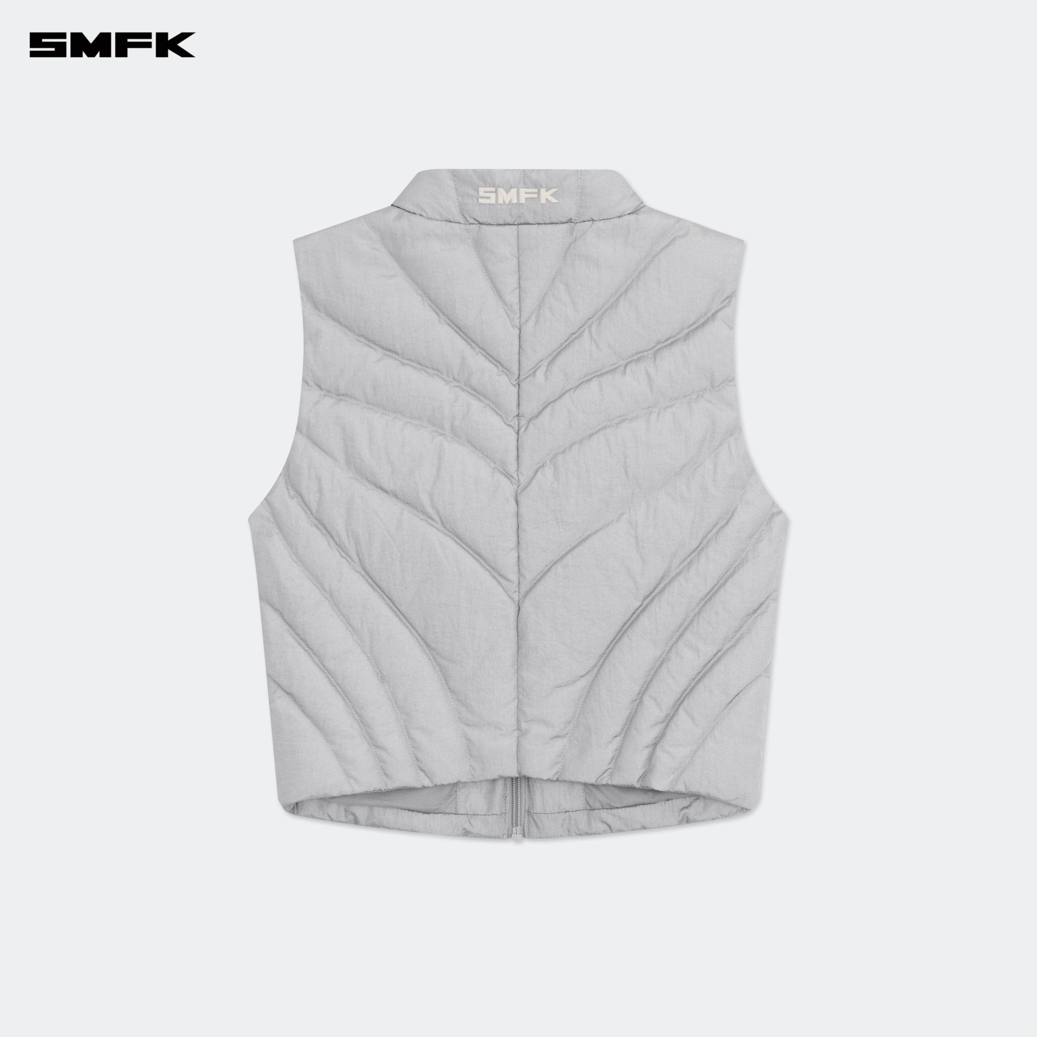 SMFK Future Storm Puff Vest Jacket Gray | MADAX