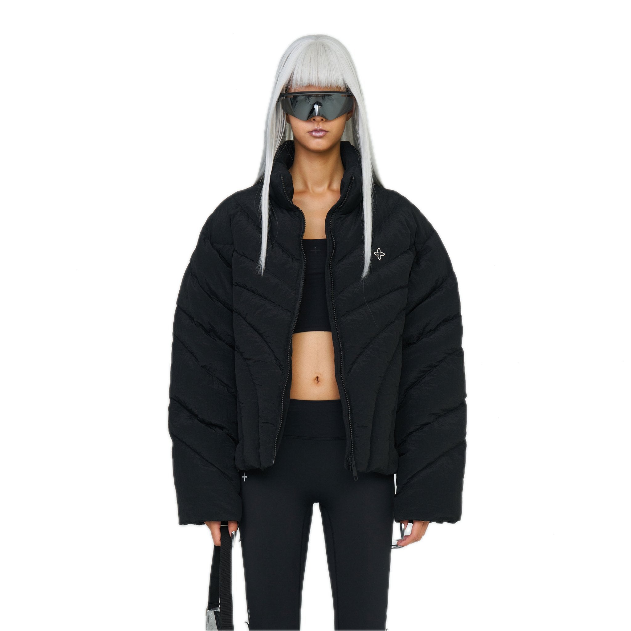 SMFK FUTURE Storm Wide Down Puff Jacket In Black | MADAX