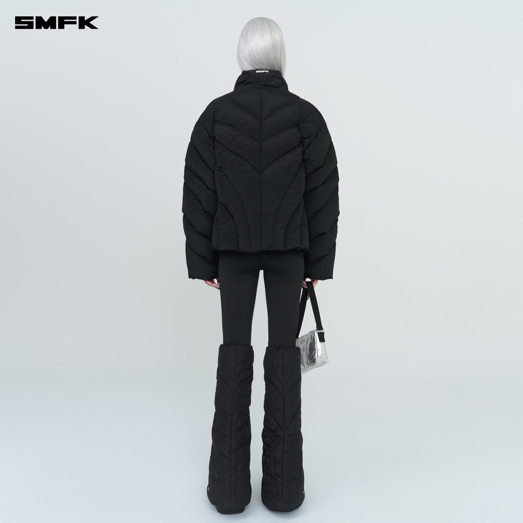 SMFK FUTURE Storm Wide Down Puff Jacket In Black | MADAX