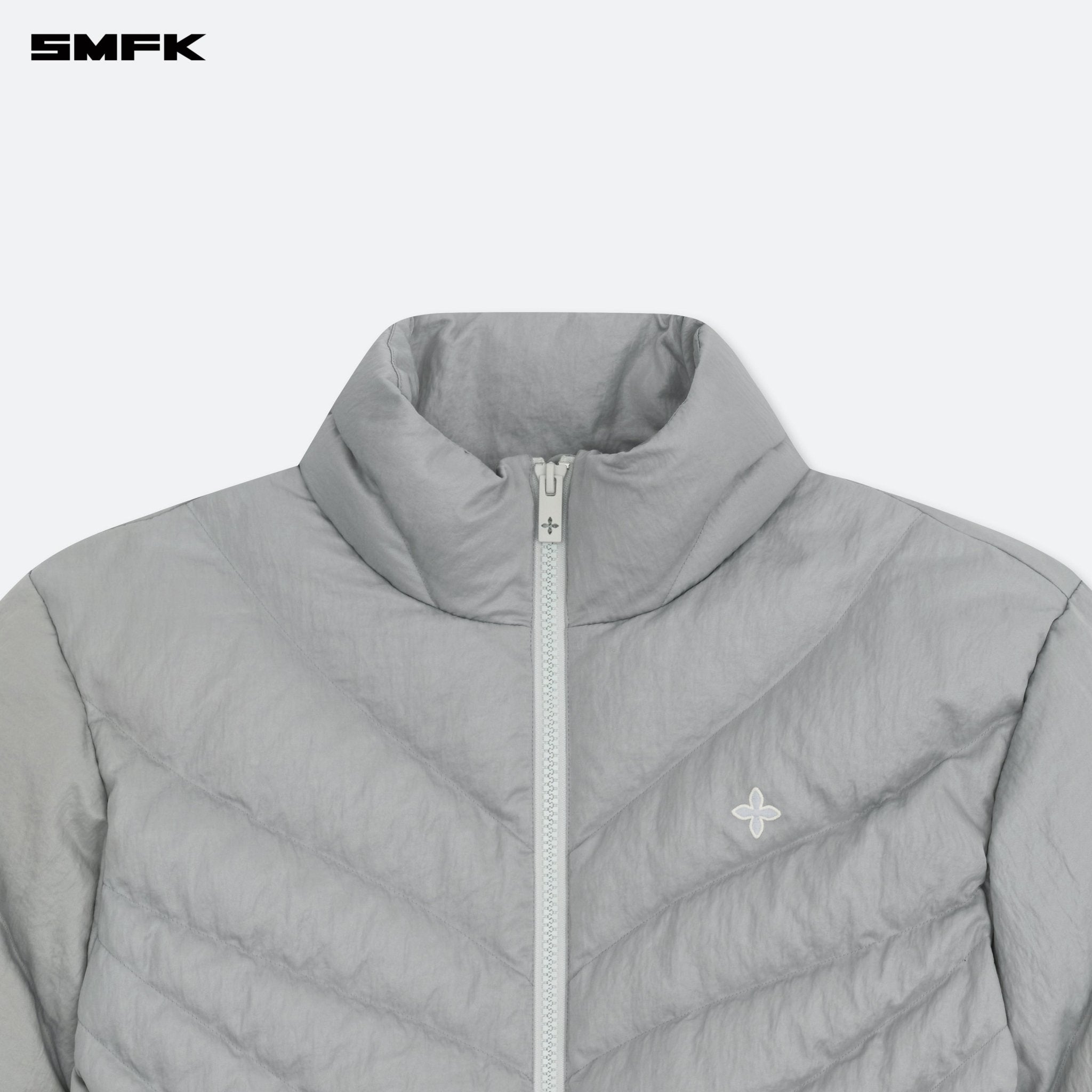 SMFK FUTURE Storm Wide Down Puff Jacket In Silver | MADAX