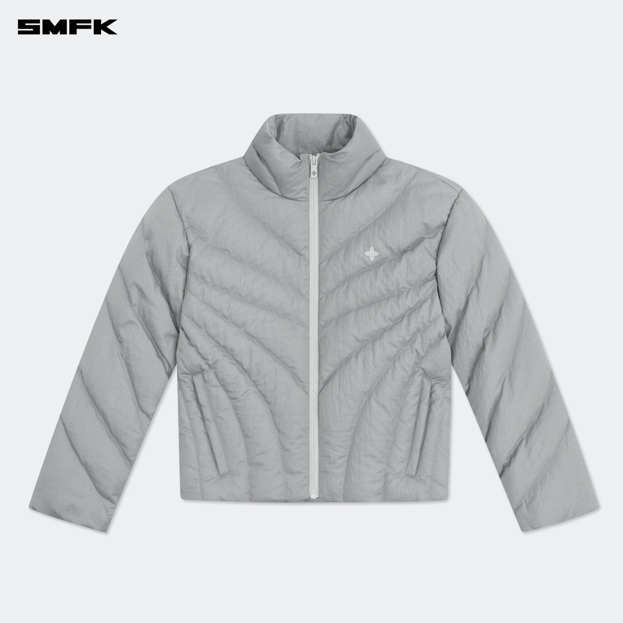 SMFK FUTURE Storm Wide Down Puff Jacket In Silver | MADAX