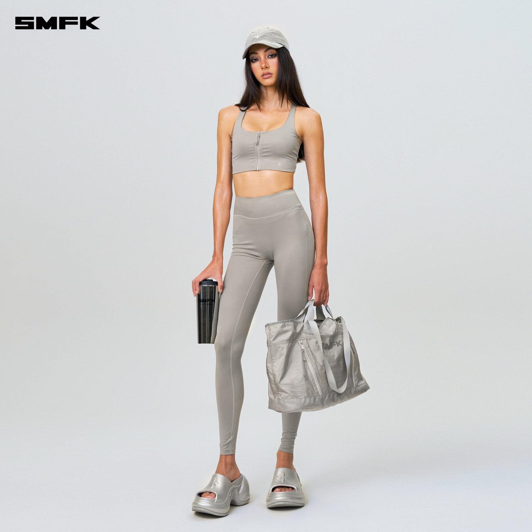 SMFK FUTURE Wave Body Shaping Long Pants Starry Silver | MADAX