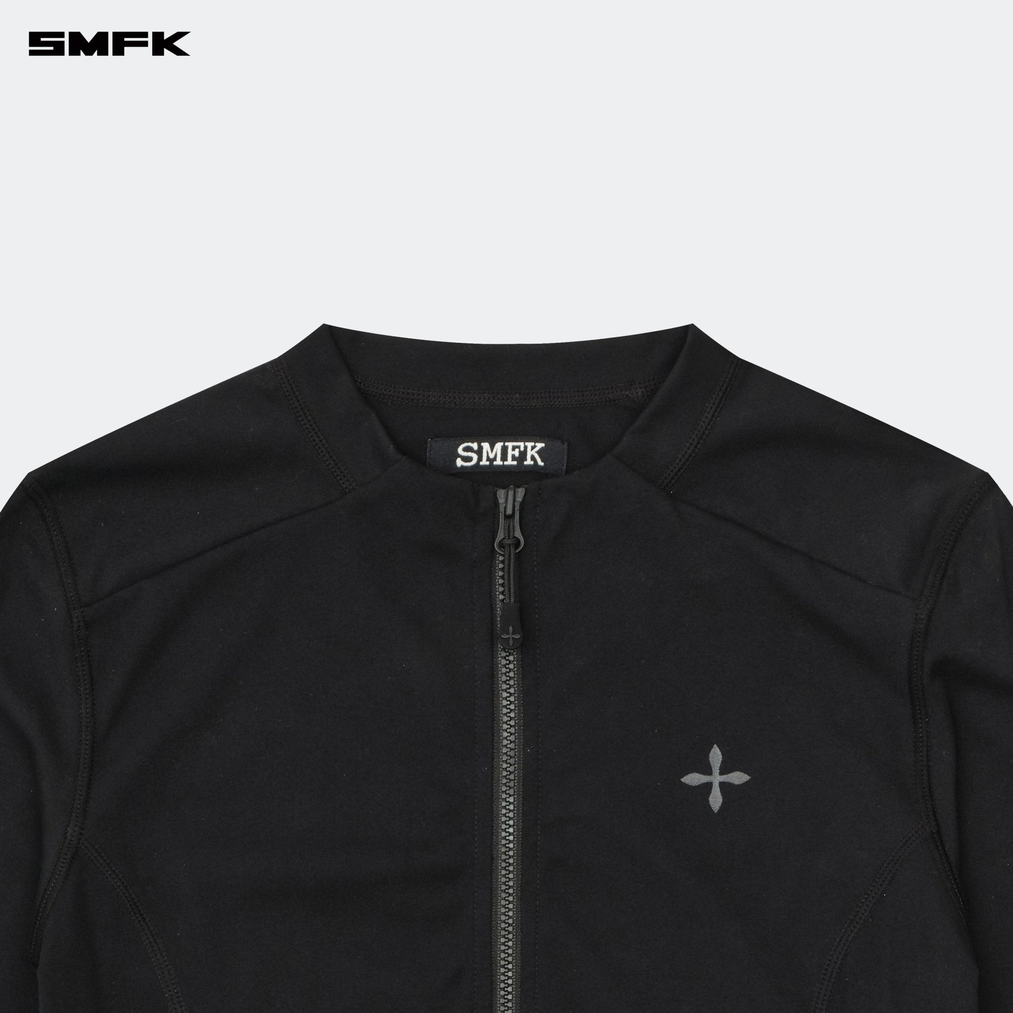 SMFK FUTURE Wave Body Shaping Short Jacket Black | MADAX