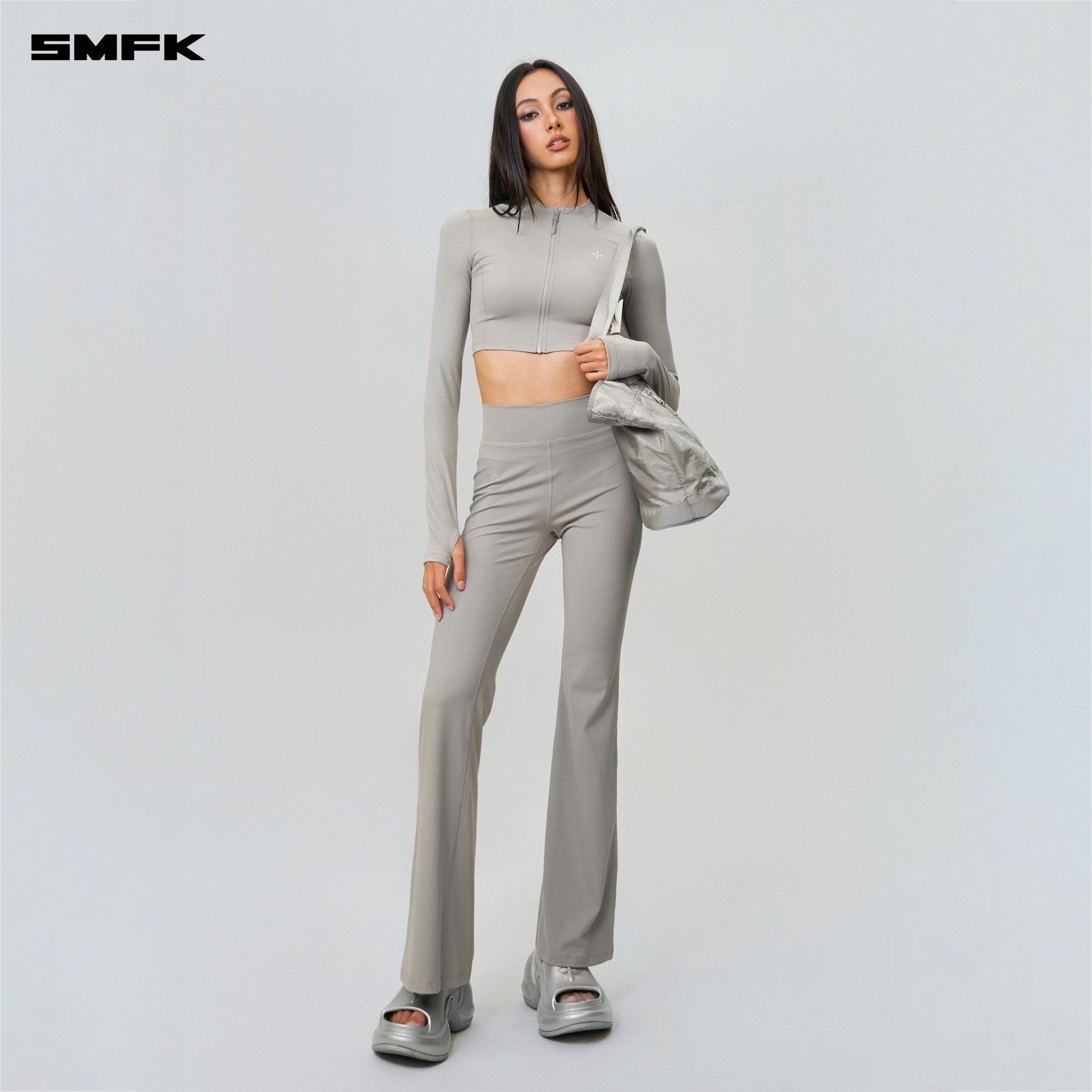 SMFK FUTURE Wave Body Shaping Short Jacket Gray | MADAX