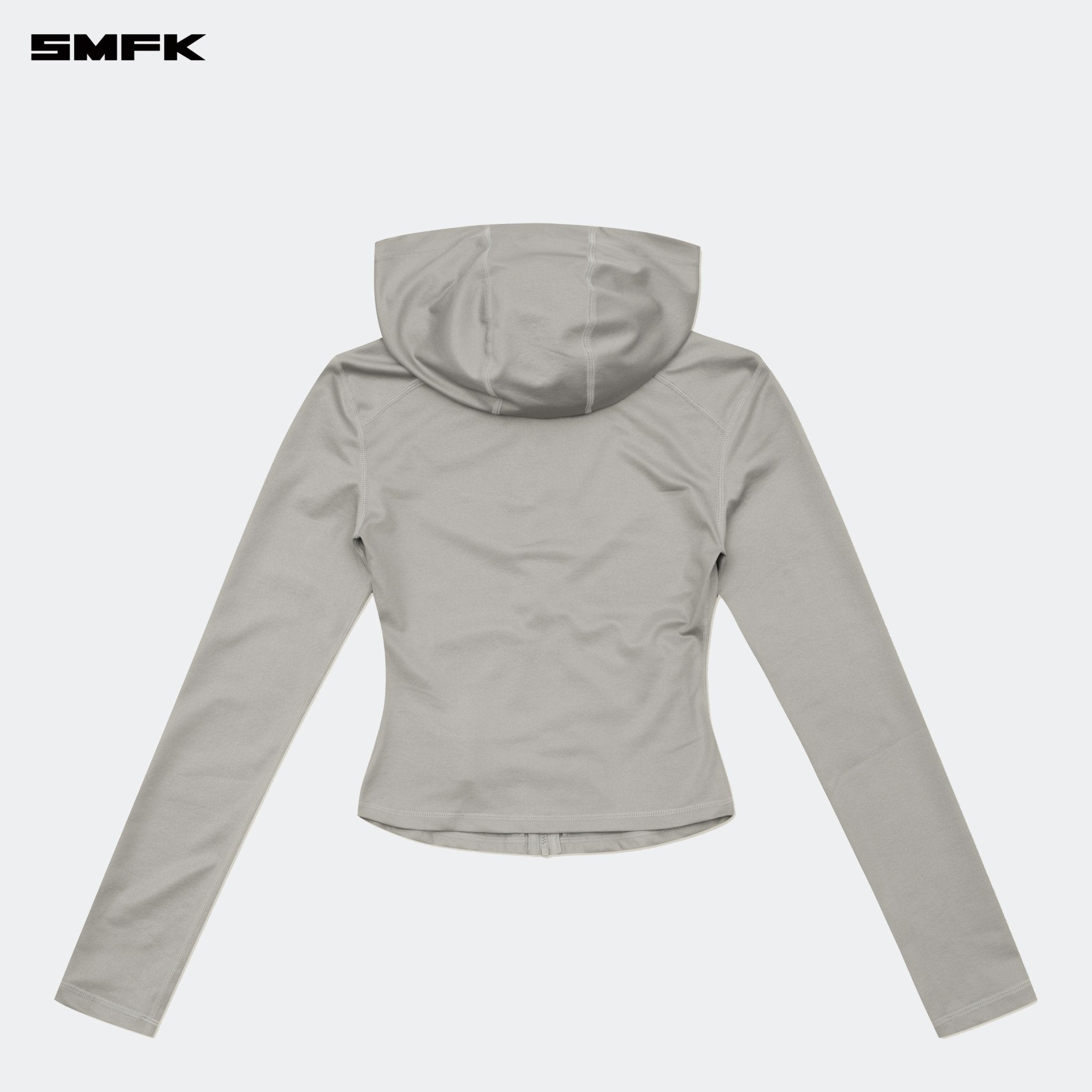 SMFK FUTURE Wave Elastic Training Hoodie Silver | MADAX