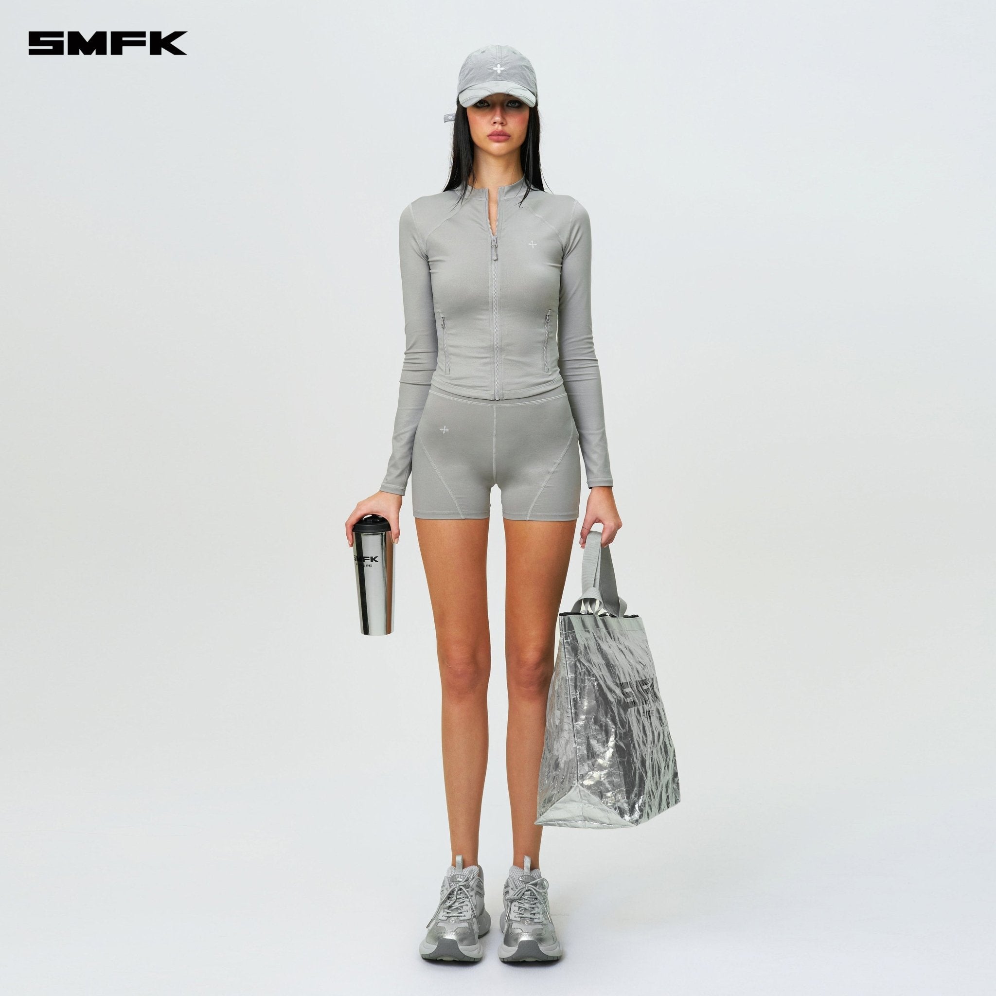 SMFK FUTURE Wave Mindful Body Shaping Jacket Silver | MADAX