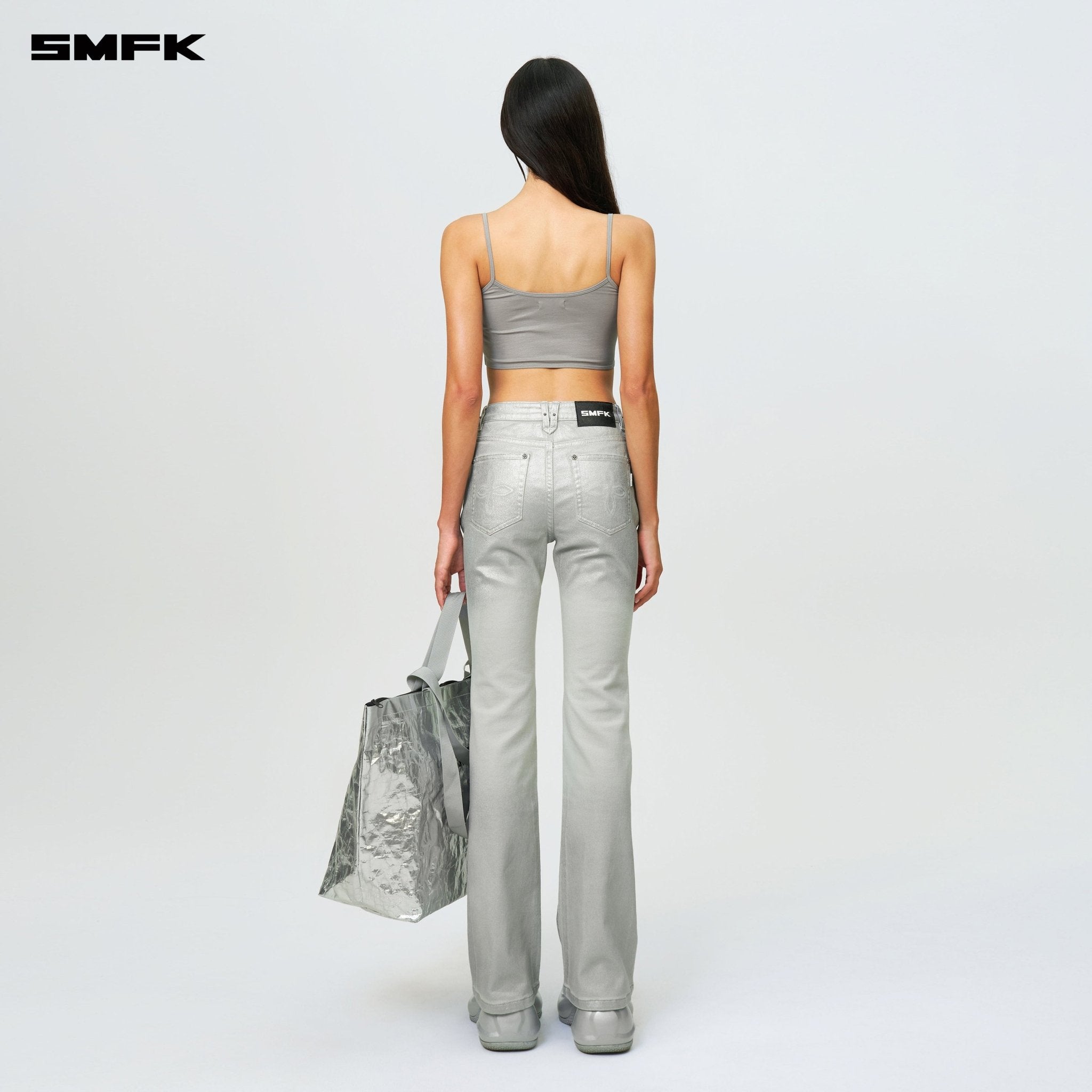 SMFK FUTURE Wave Mindful Body Shaping Strap Top Silver | MADAX