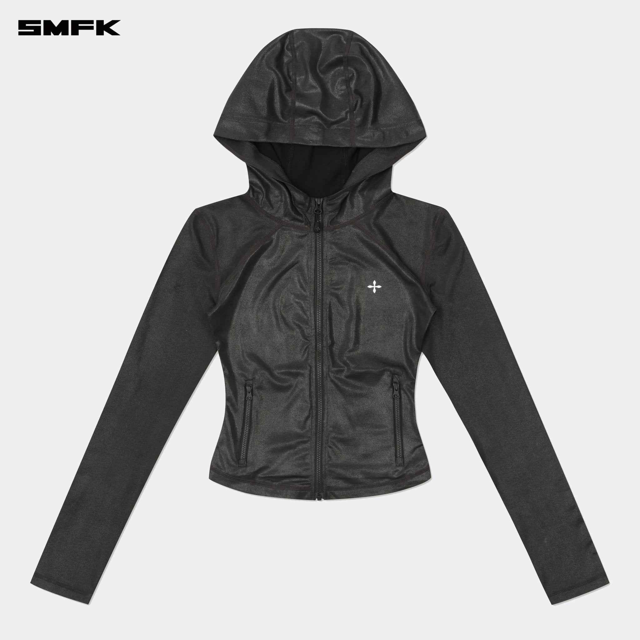 SMFK FUTURE Wave Mindful Elastic Training Hoodie Black | MADAX