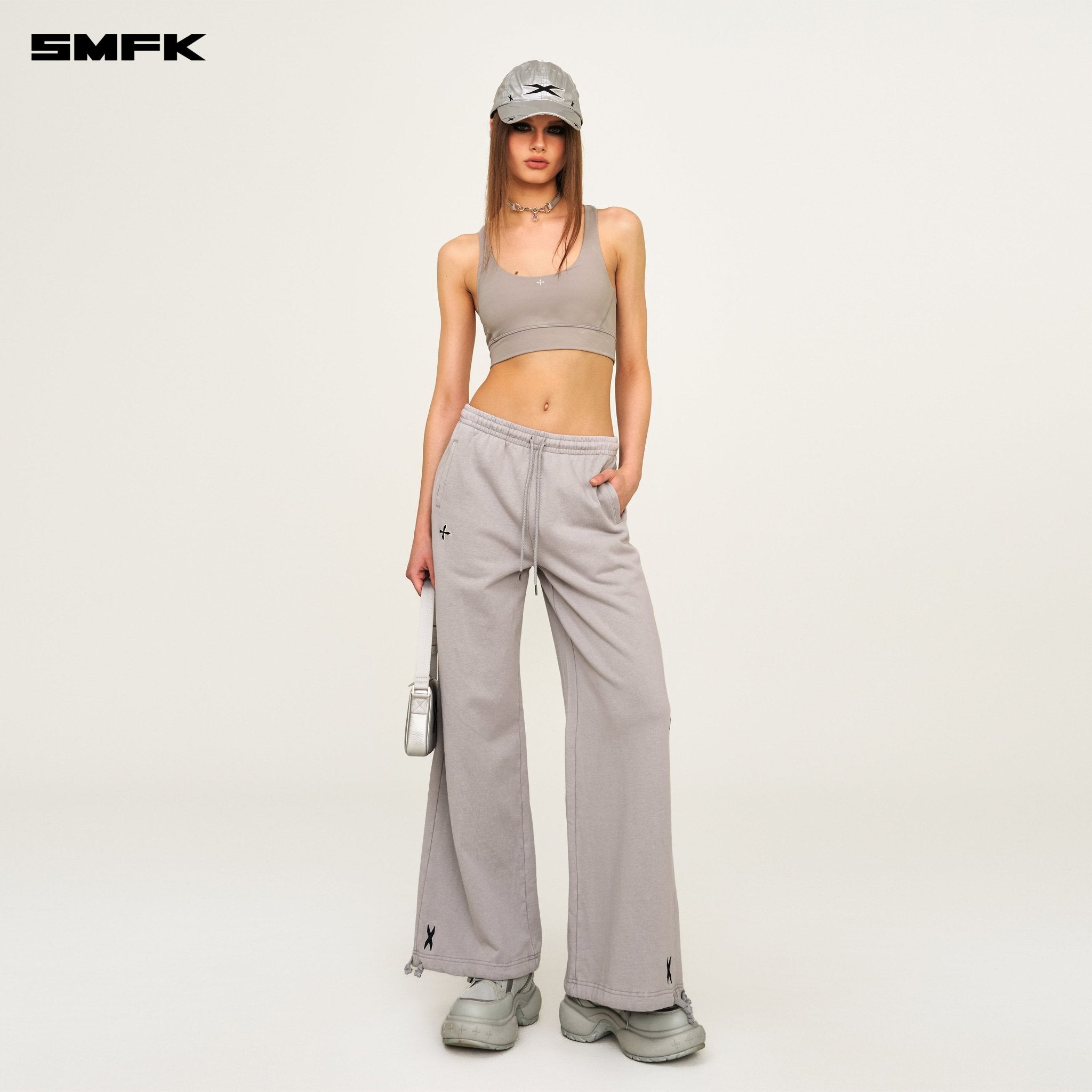 SMFK Future Wave One - piece Classic Body - shaping Vest In Grey | MADAX