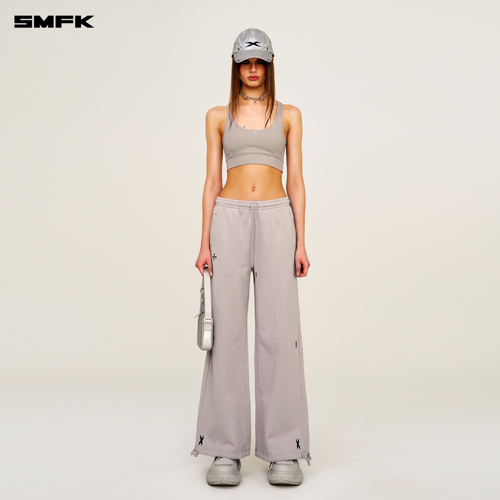 SMFK Future Wave One - piece Classic Body - shaping Vest In Grey | MADAX