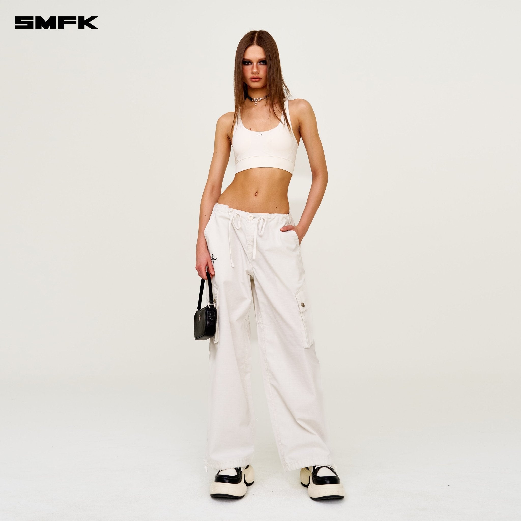 SMFK Future Wave One - piece Classic Body - shaping Vest In White | MADAX