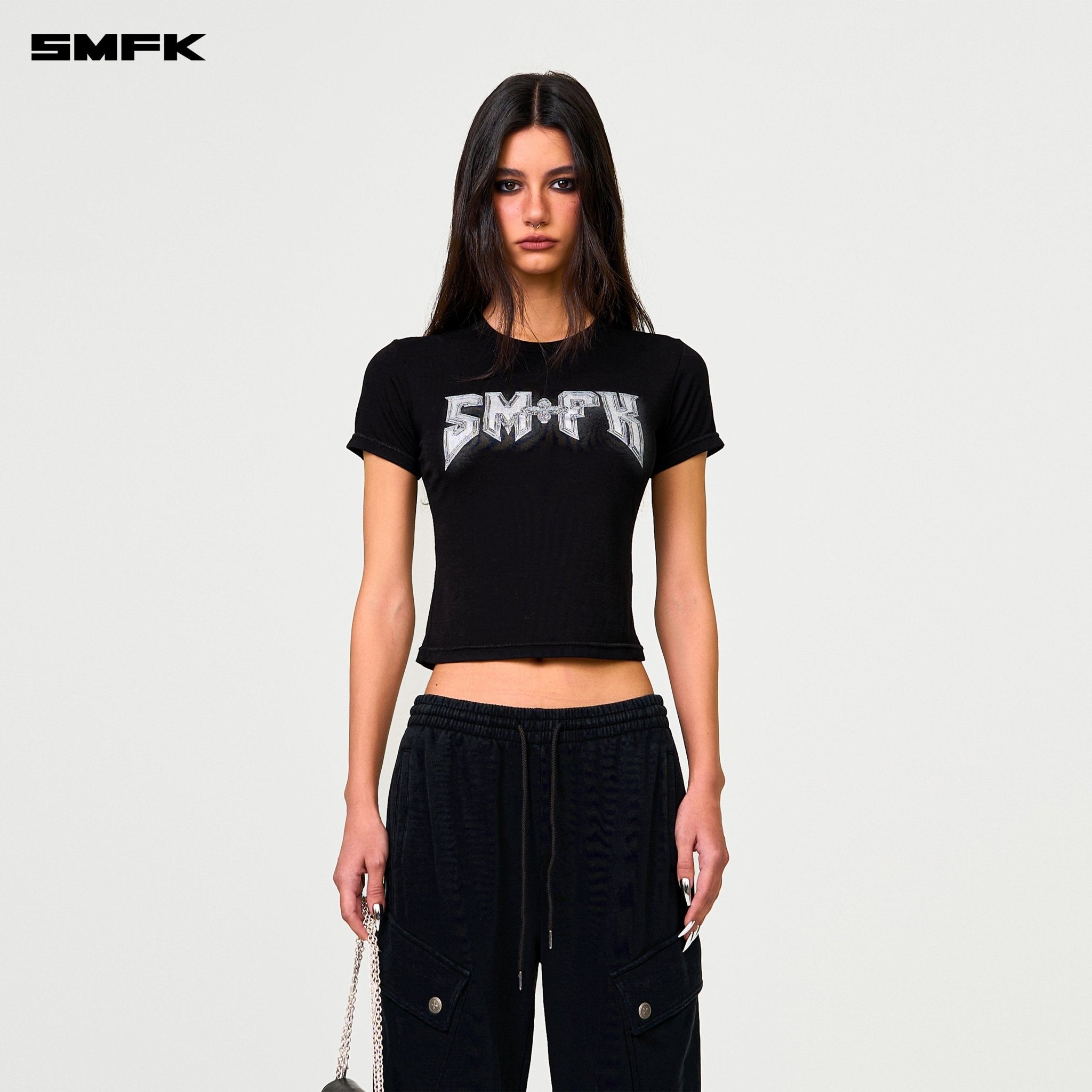 SMFK Future Wide - Leg Track Pants In Black | MADAX