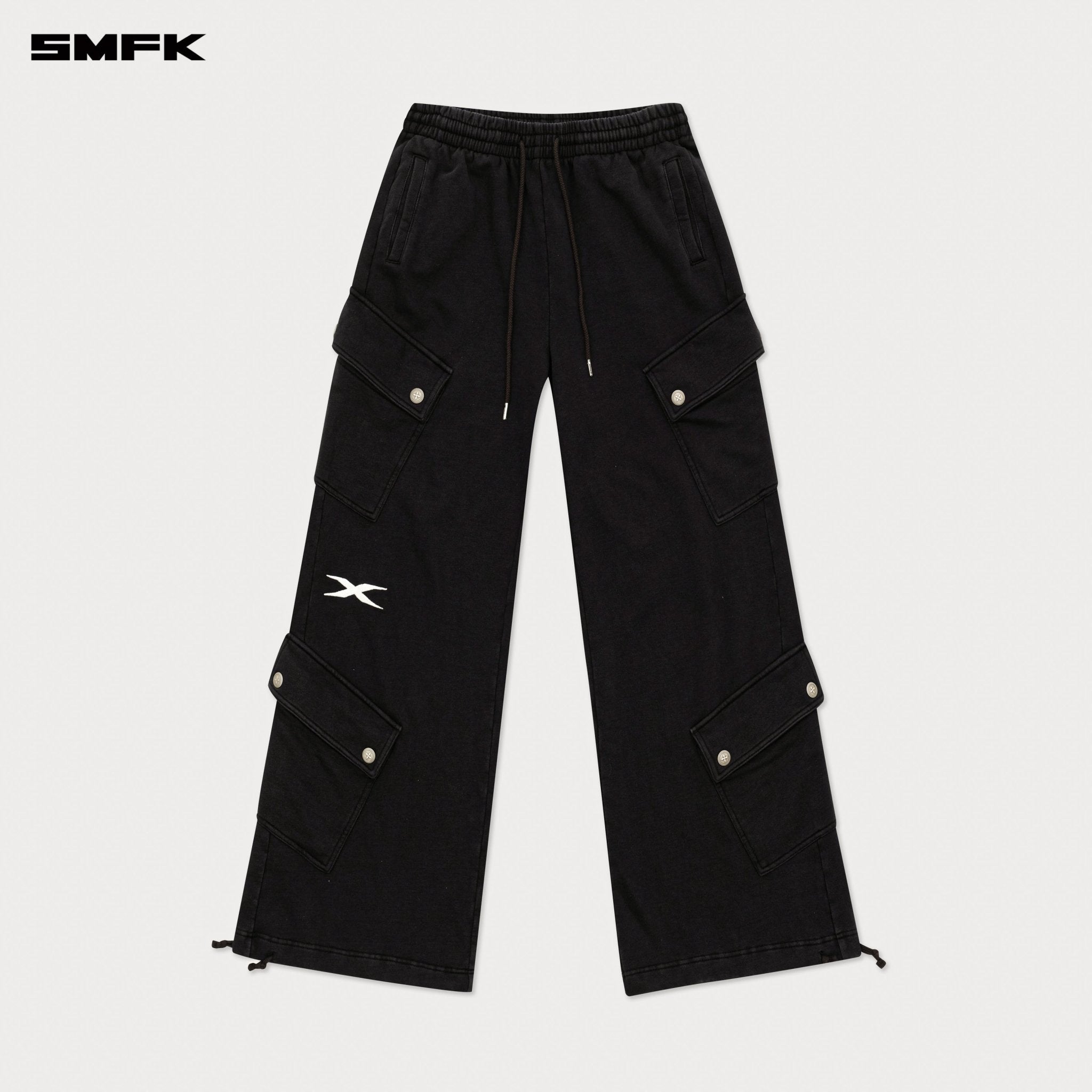 SMFK Future Wide - Leg Track Pants In Black | MADAX