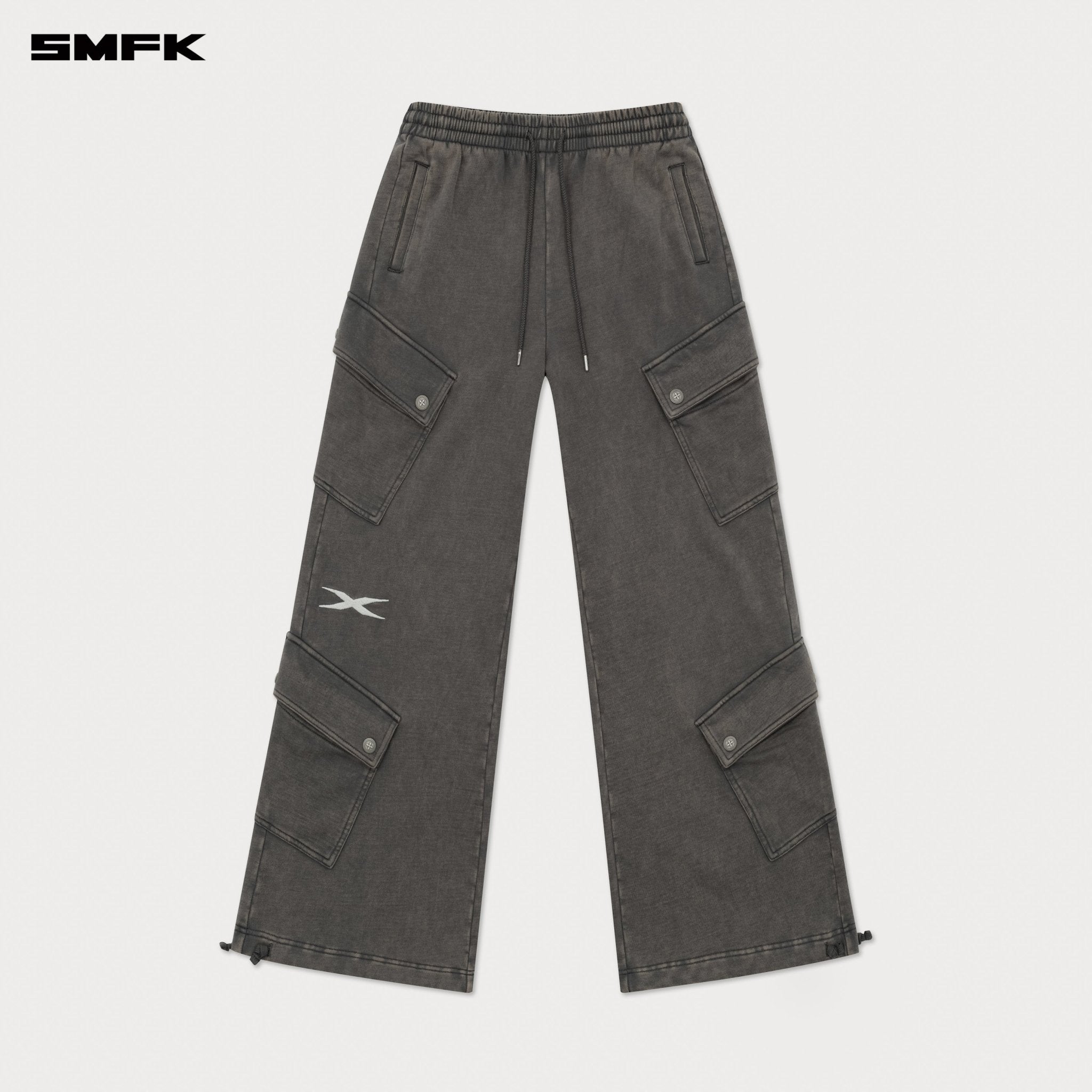 SMFK Future Wide - Leg Track Pants In Gray | MADAX
