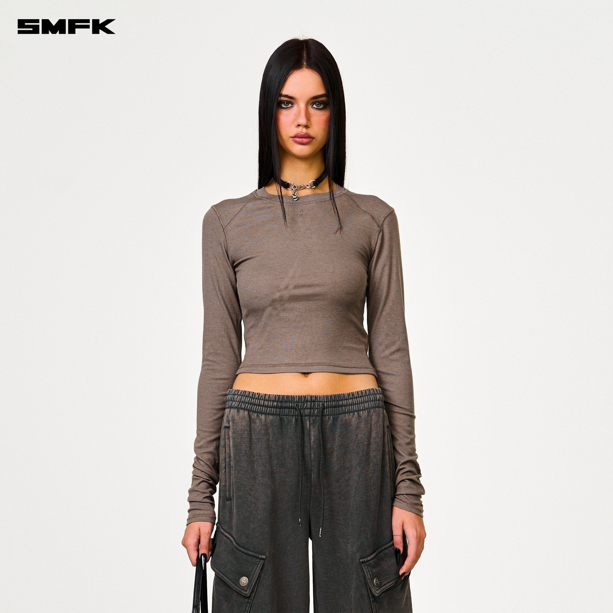 SMFK Future Wide - Leg Track Pants In Gray | MADAX