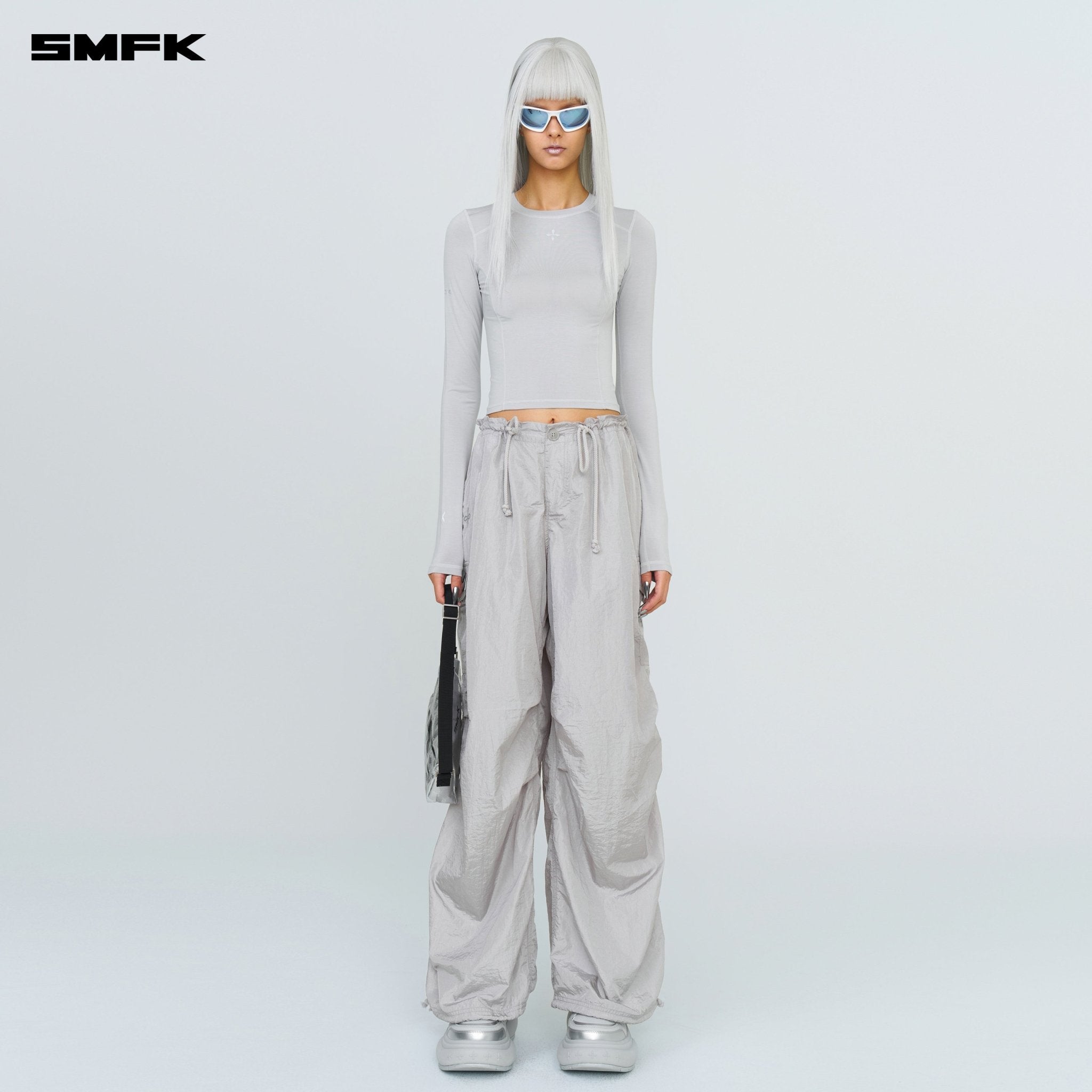 SMFK FUTURE X Extreme Sports Skin Top In Gray | MADAX