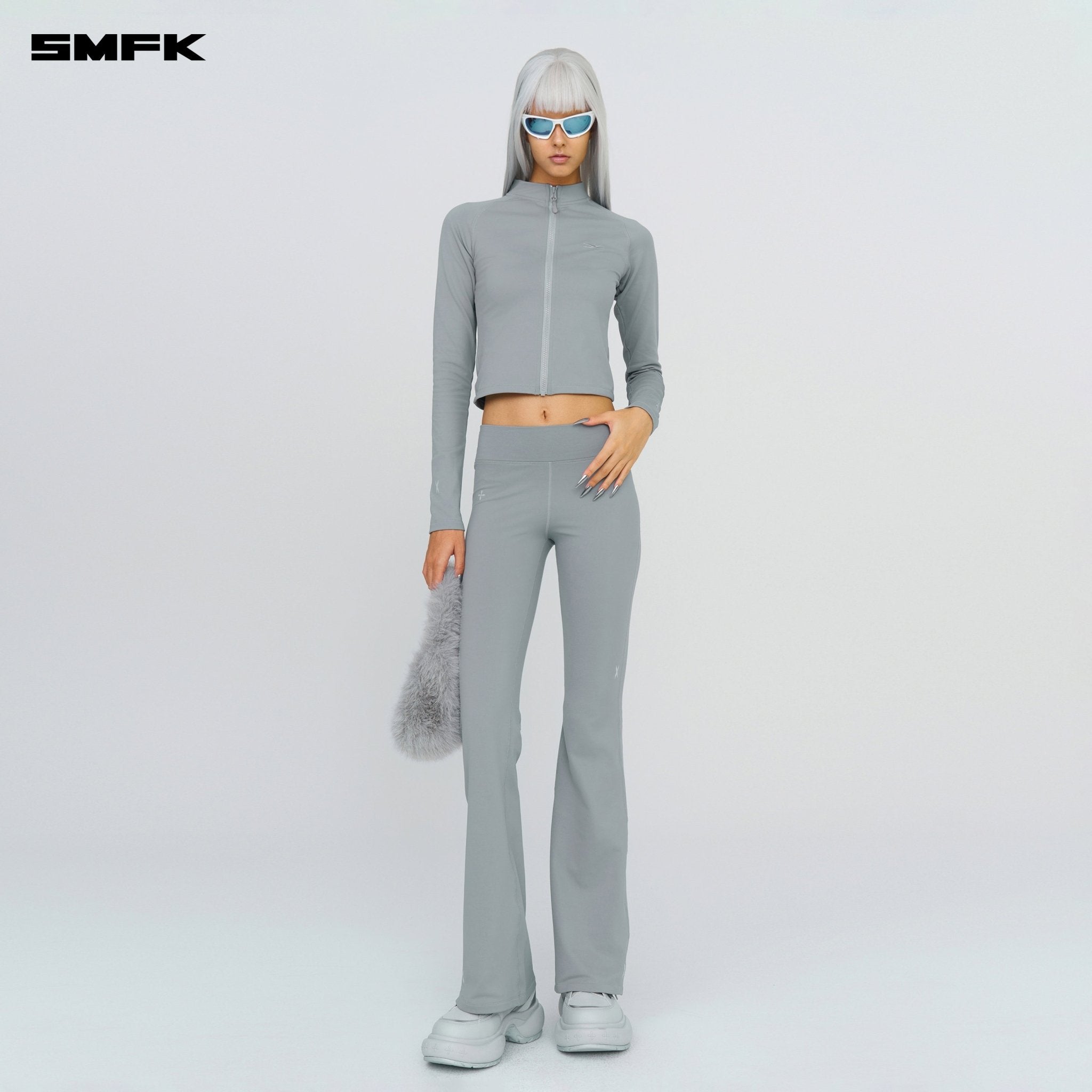 SMFK FUTURE X - Heat Shaping Flared Pants Gray | MADAX