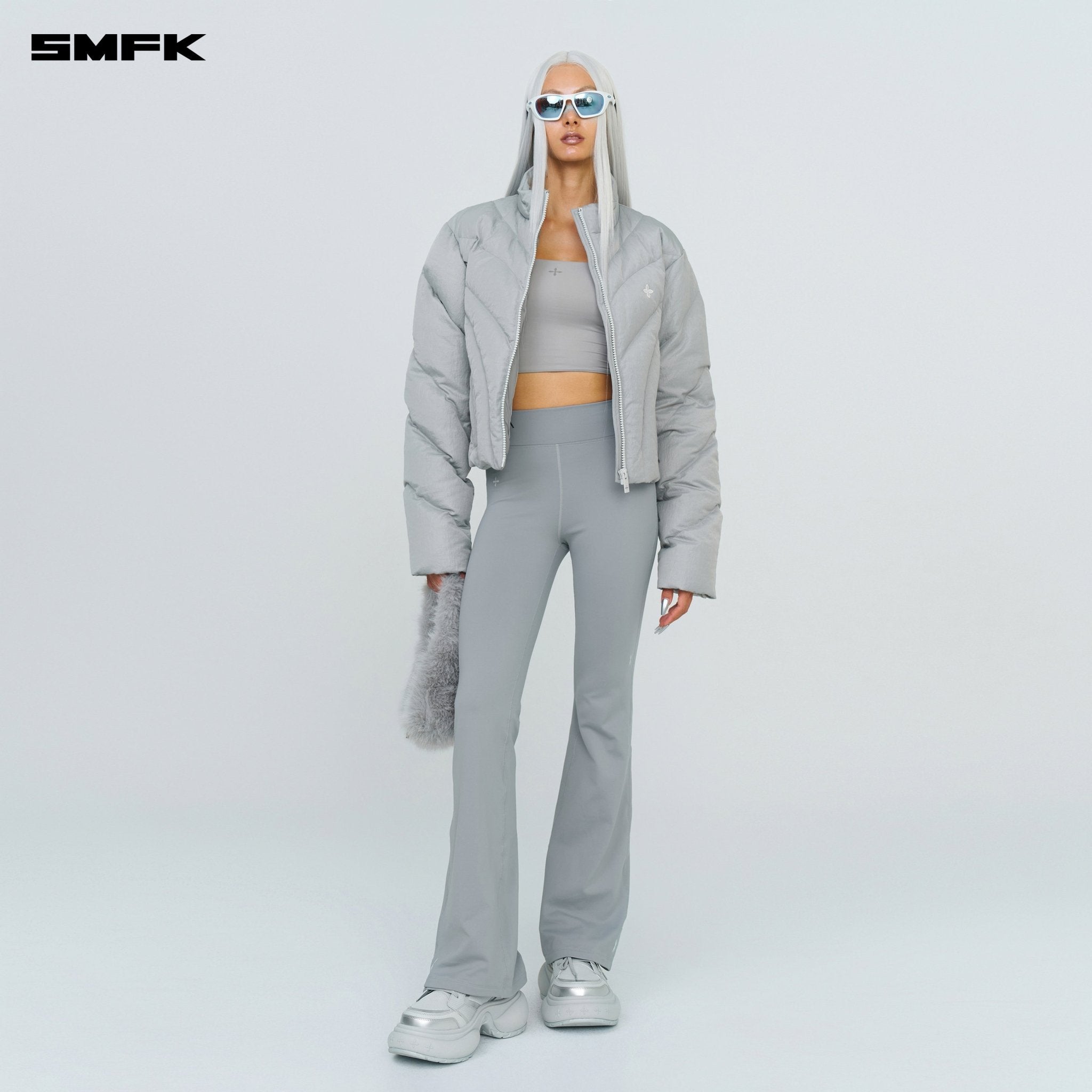 SMFK FUTURE X - Heat Shaping Flared Pants Gray | MADAX