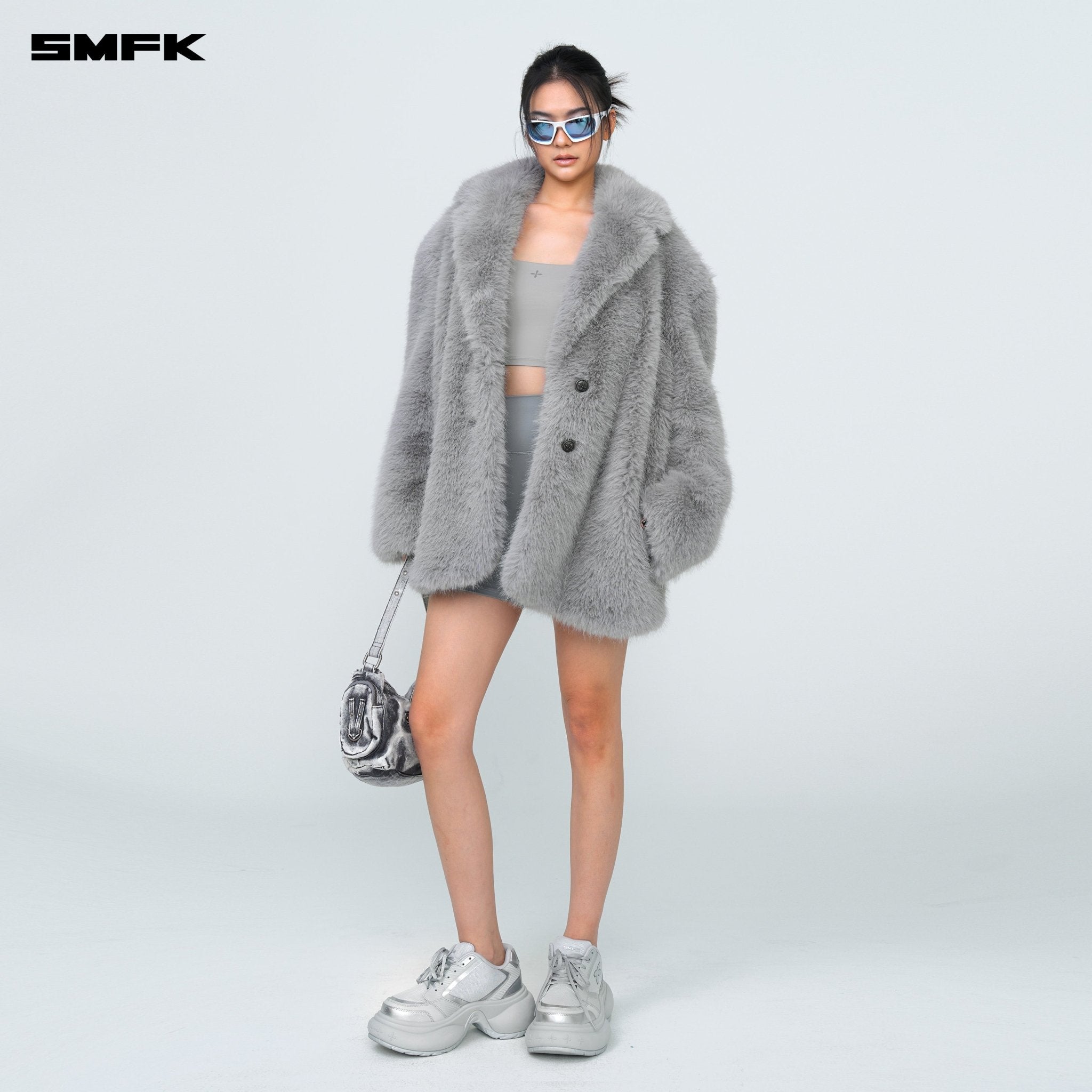 SMFK FUTURE X - Heat Shaping Sporty Shorts Gray | MADAX