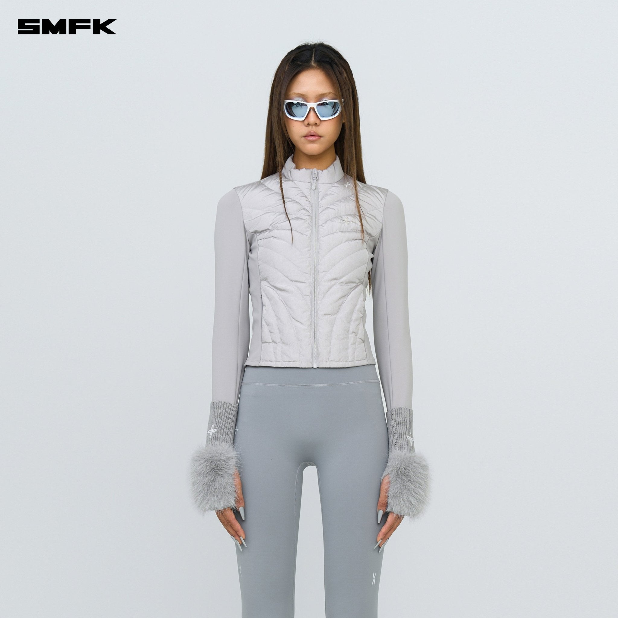 SMFK FUTURE X - Heat Shaping Straight Pants Gray | MADAX